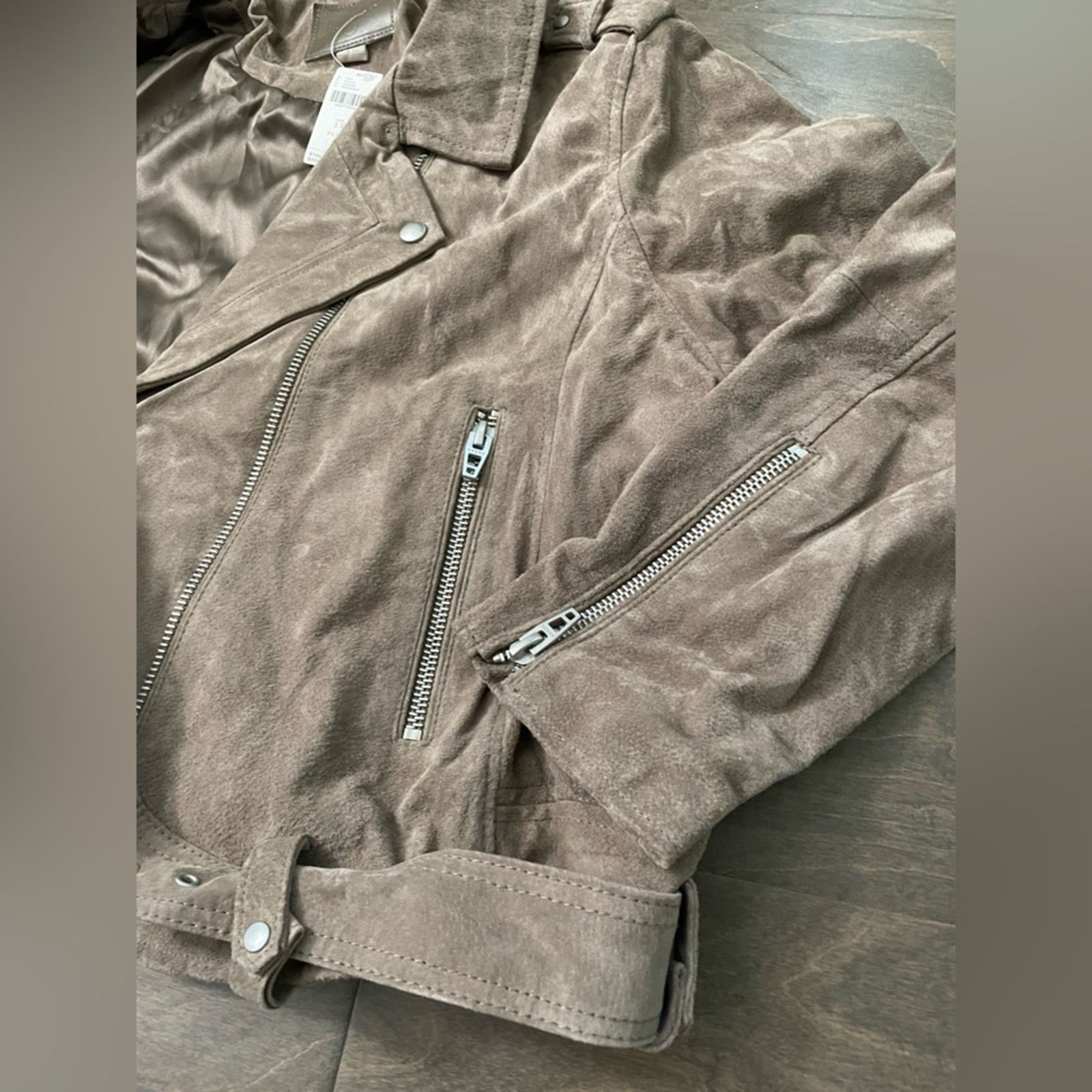 BLANKNYC BLANKNYC Cropped Suede Leather Motorcycle Jacket Sz 3X Plus Size 3XL / US 20-22 - 9 Thumbnail