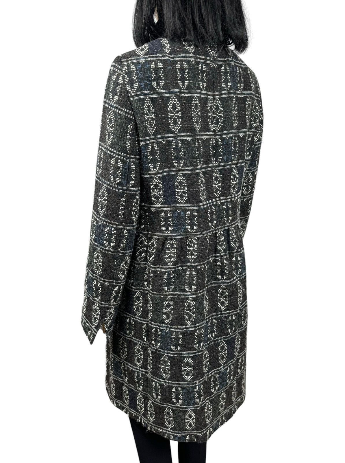 Akris Akris Punto Knit Wool-Viscose Coat Ornament Printed Size XL / US 12-14 / IT 48-50 - 10 Thumbnail