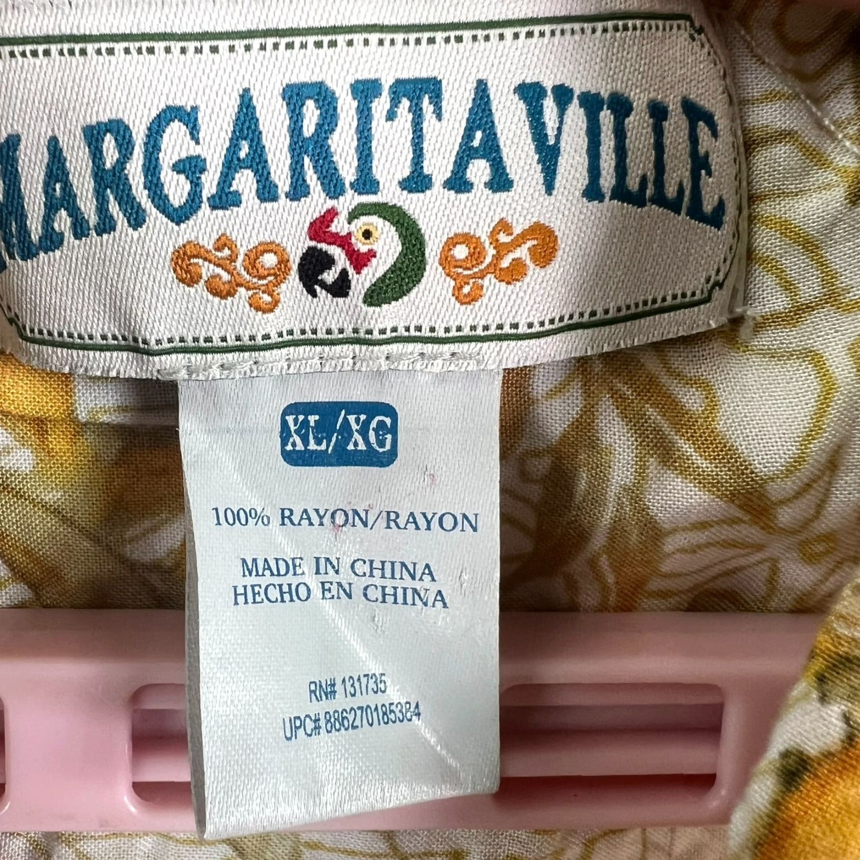 Vintage Margaritaville Shirt Mens XL Blue Floral Short Sleeve Button-Up Casual Regular Fit Garden Party Summer Comfort Size US XL / EU 56 / 4 - 3 Thumbnail