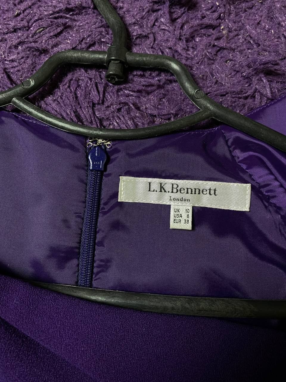 LK Bennett Y2K purple Midi Dresses L.K. Bennett London Vintage Size M / US 6-8 / IT 42-44 - 2 Thumbnail