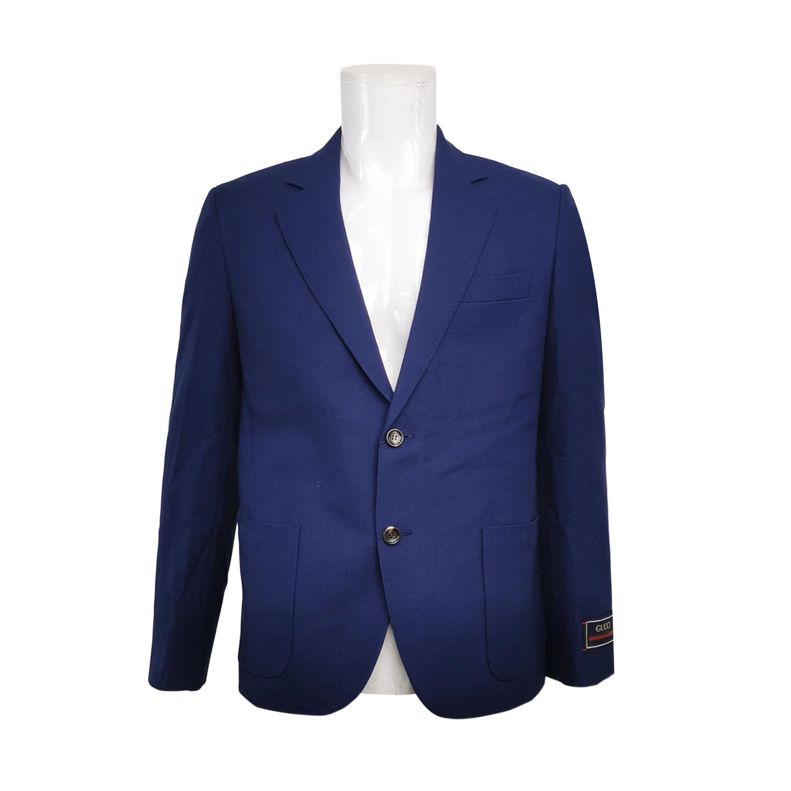 Gucci Gucci Blue Wool Blend Single Breasted Blazer EU 46 Size 36R - 1 Thumbnail