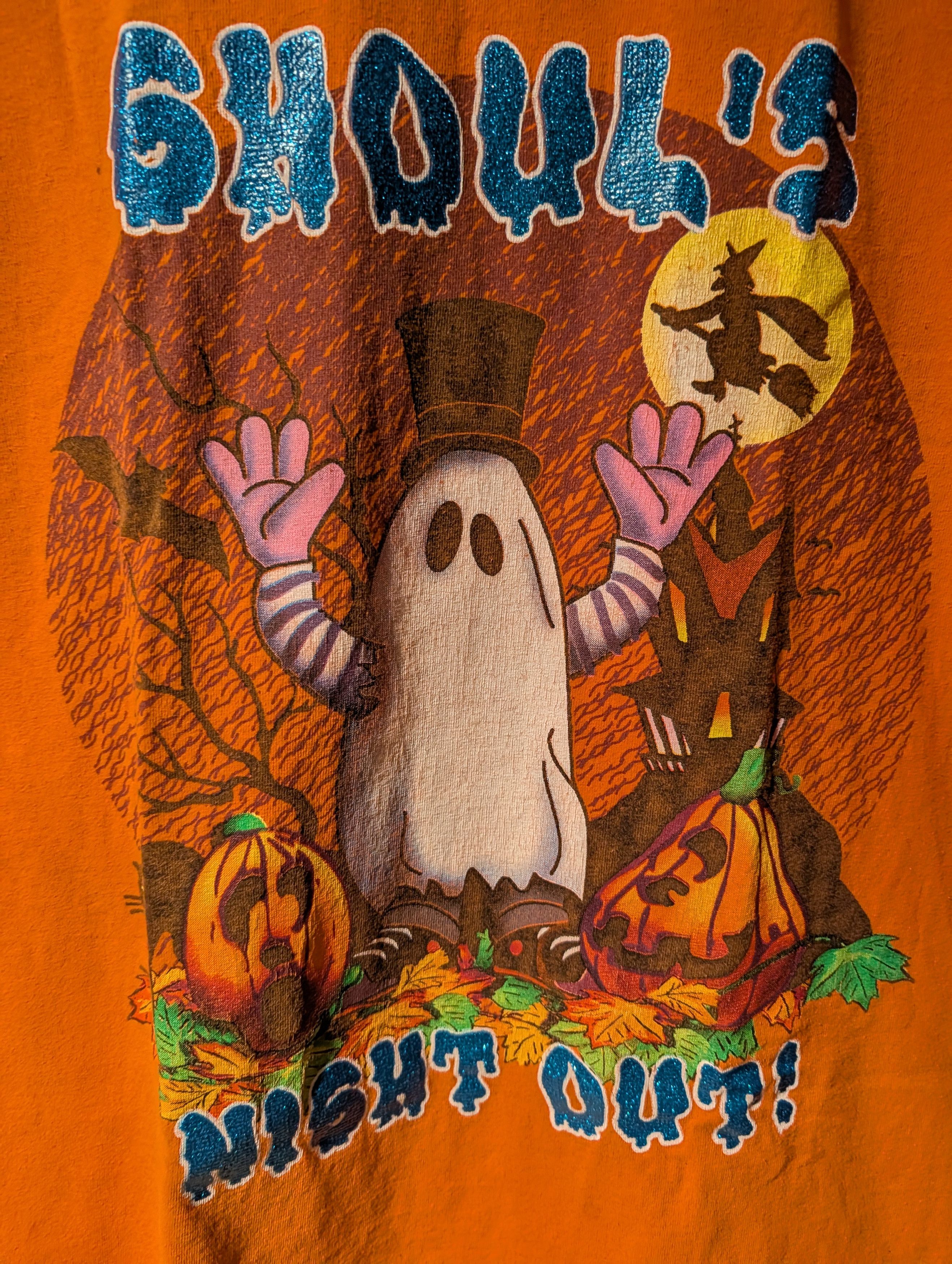 Arts & Science Vintage 90s Ghouls Night Out Ghost Halloween T-Shirt Size US XL / EU 56 / 4 - 2 Thumbnail