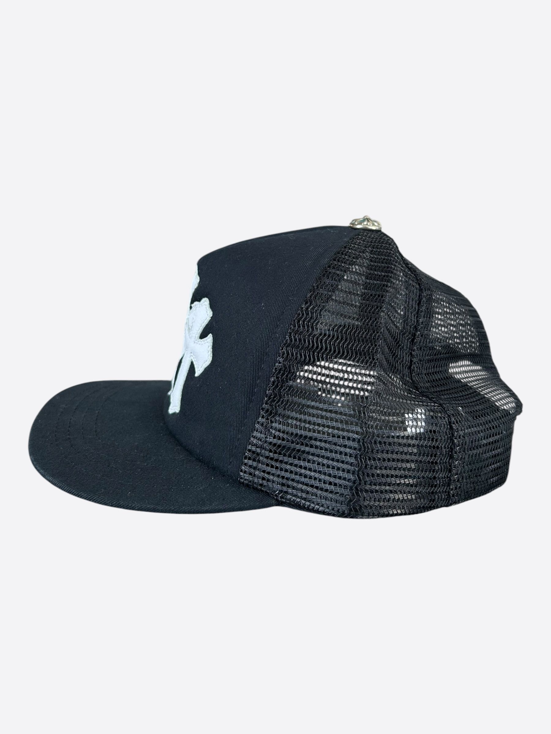 Chrome Hearts Chrome Hearts Black & White Triple Cross Patch Trucker Hat Size ONE SIZE - 4 Thumbnail