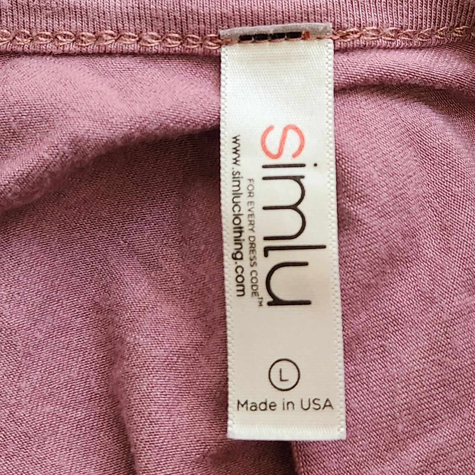 Other Simlu Dusty Rose Pleated Front Dress Large Capped Sleeves Size L / US 10 / IT 46 - 4 Thumbnail