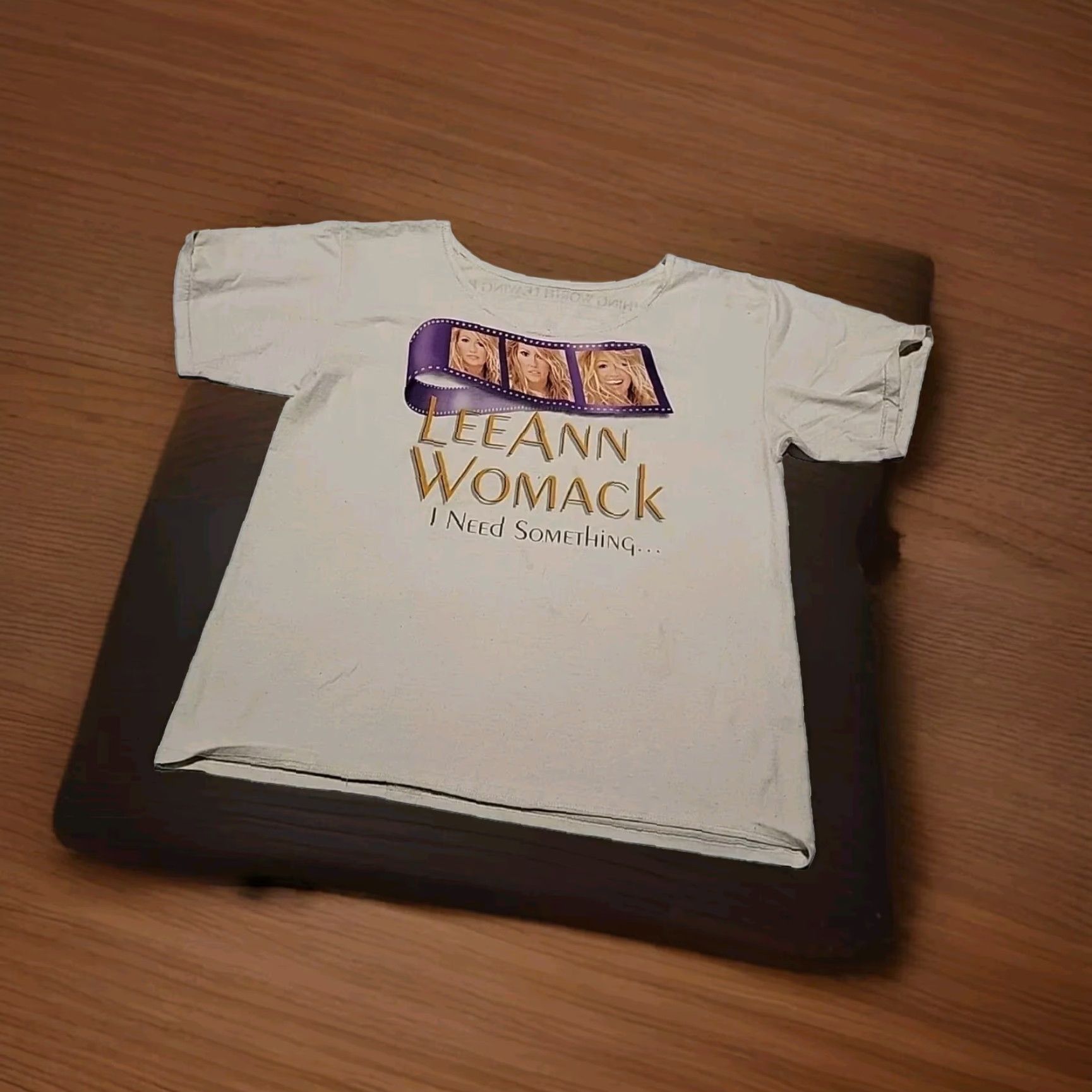 Vintage VINTAGE Leeann Womack T-Shirt Concert 2XL Plus Creme 2000s Something Worth Leaving Behind Womens Size XXL / US 16-18 / IT 52-54 - 3 Thumbnail