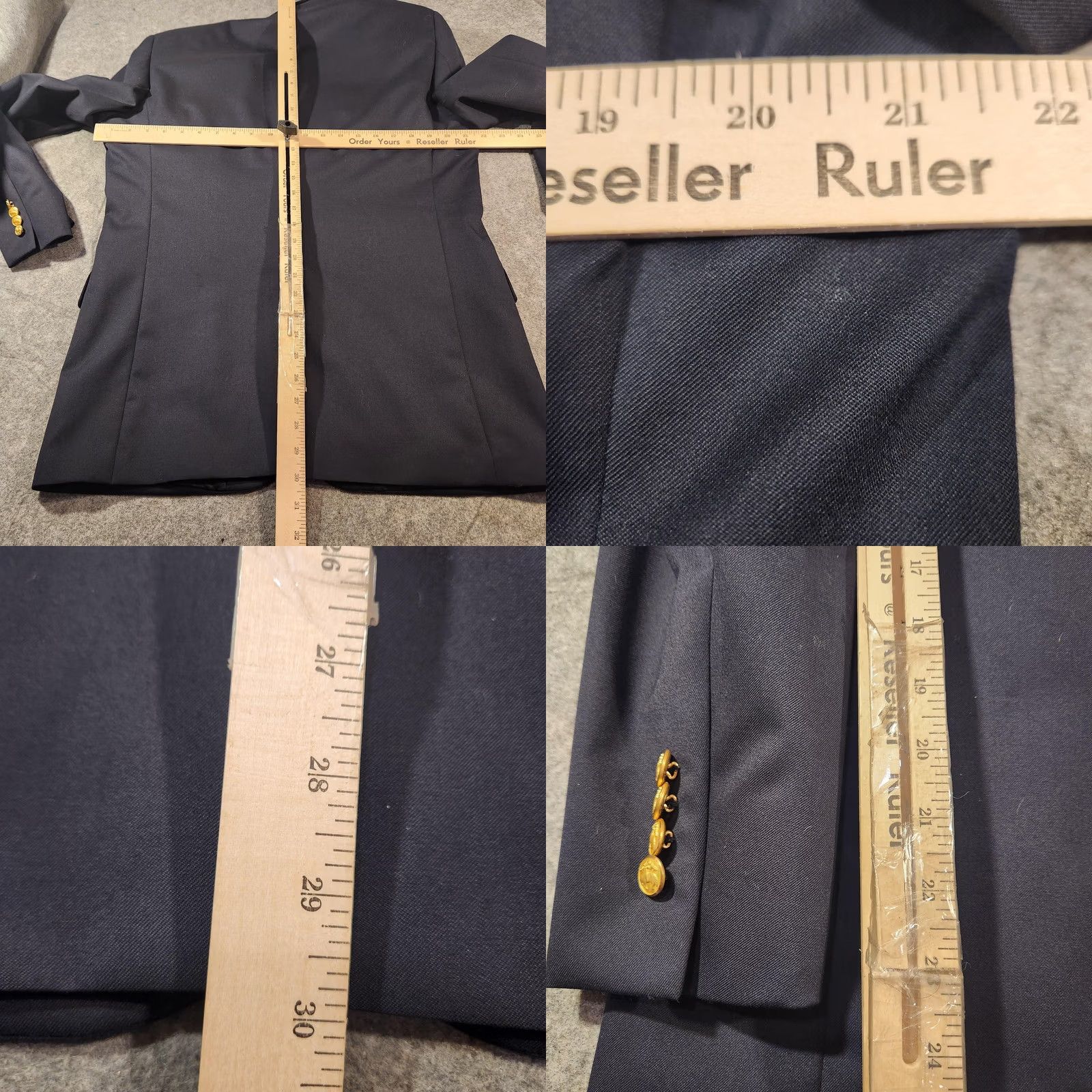 Brooks Brothers VINTAGE Brooks Brothers Blazer Mens 40R Navy Wool Golden Fleece Sport Coat Two-Button Notch Lapel Regular 2 Piece Suit Jacket Mens Brown? Size 40R - 8 Thumbnail
