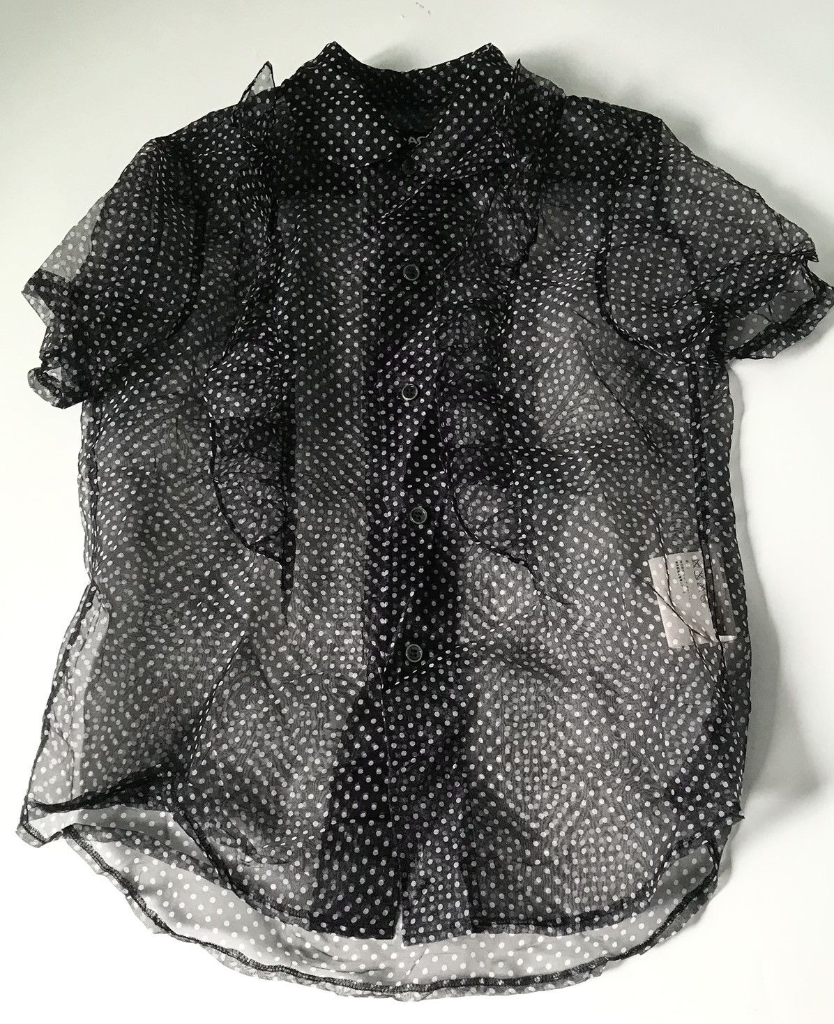 Comme des Garcons Black cdg AD2008 sheer polkadot shirt Size US S / EU 44-46 / 1 - 2 Thumbnail