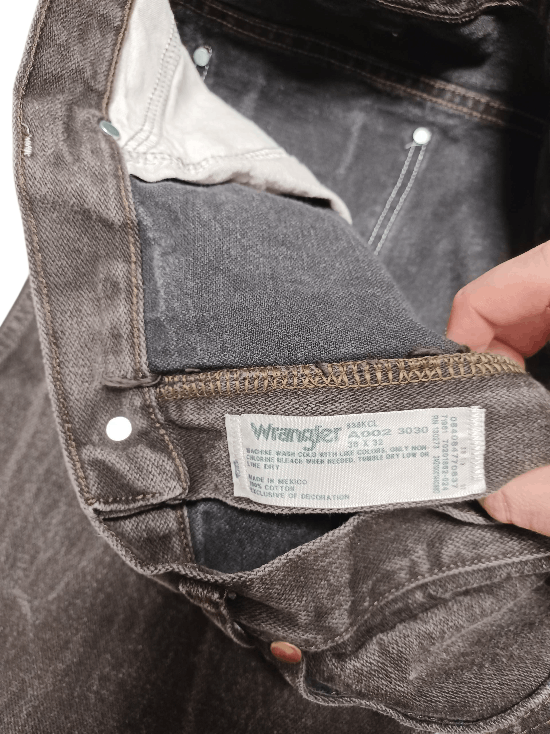 Wrangler WRANGLER VINTAGE 90S BLACK WASHED FIRE JEANS DENIM Size US 36 / EU 52 - 5 Thumbnail