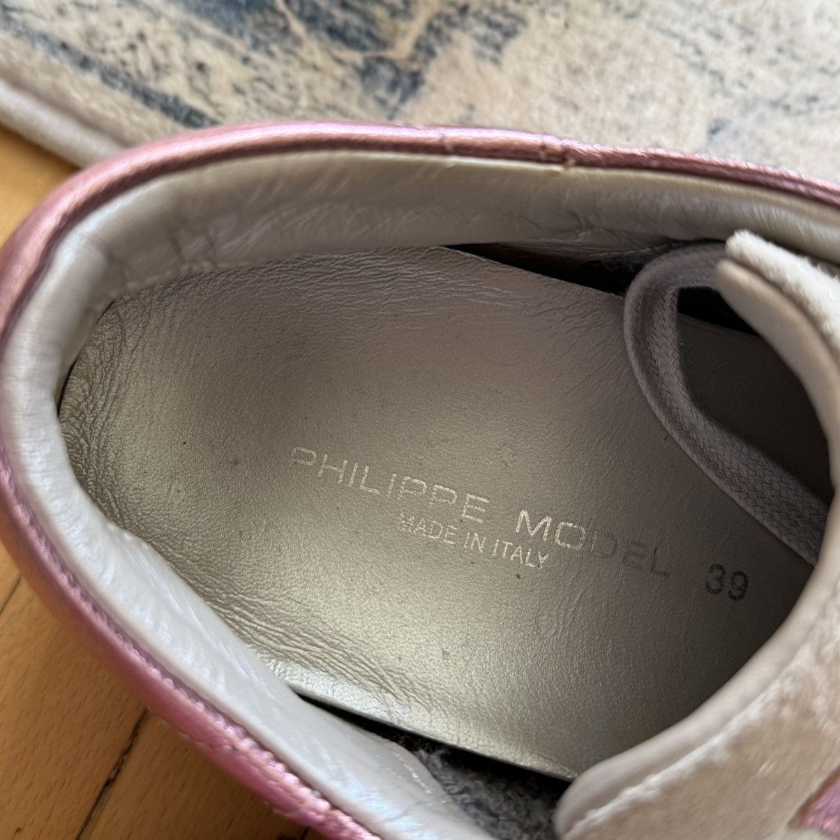 Philippe Model 📌 Philippe Model Pink Tennis Low Top Leather Sneakers 39 Size US 9 / IT 39 - 15 Thumbnail