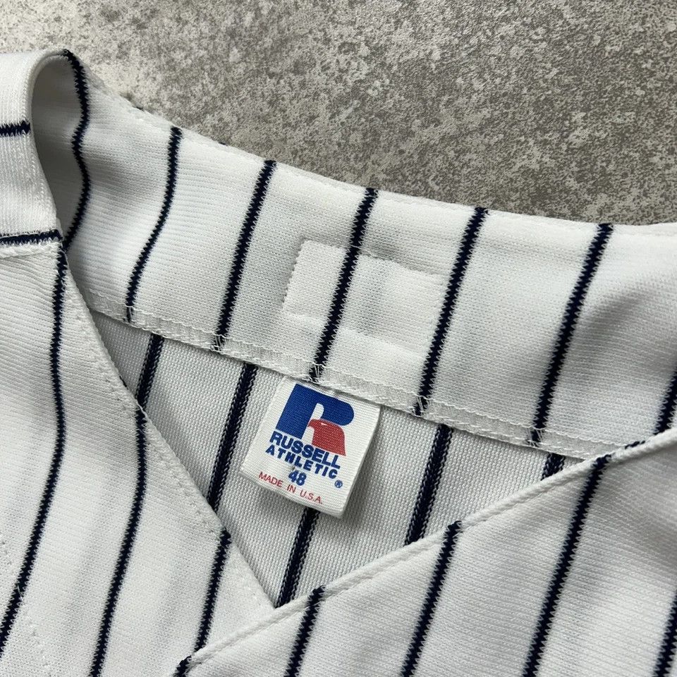 MLB × Russell Athletic × Vintage NEW YORK YANKEES AUTHENTIC JERSEY PINSTRIPE SIZE 48 Size US XL / EU 56 / 4 - 4 Thumbnail
