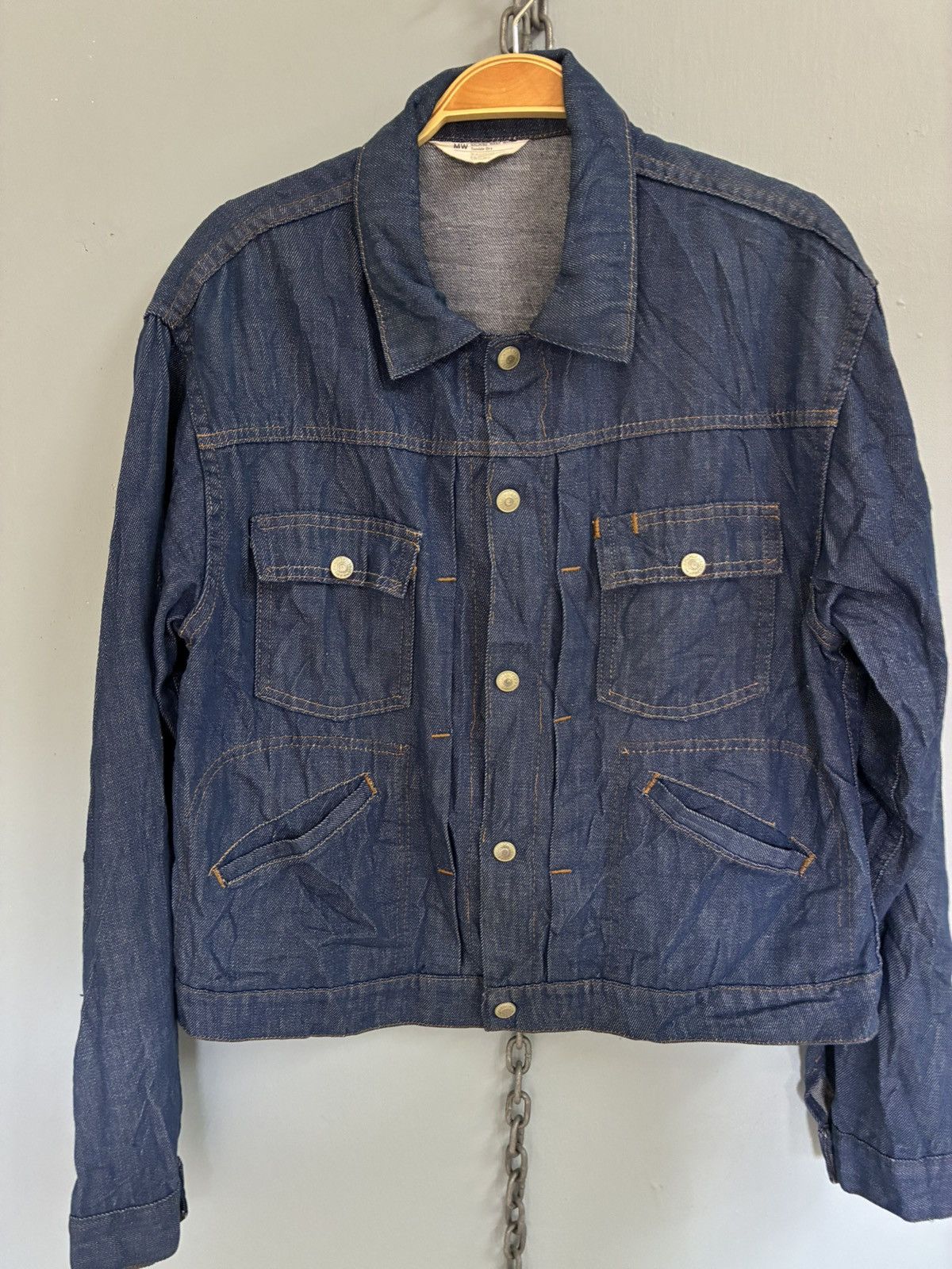 Vintage Vintage 70s Ranchcraft Denim Selvage jacket Size US L / EU 52-54 / 3 - 3 Thumbnail