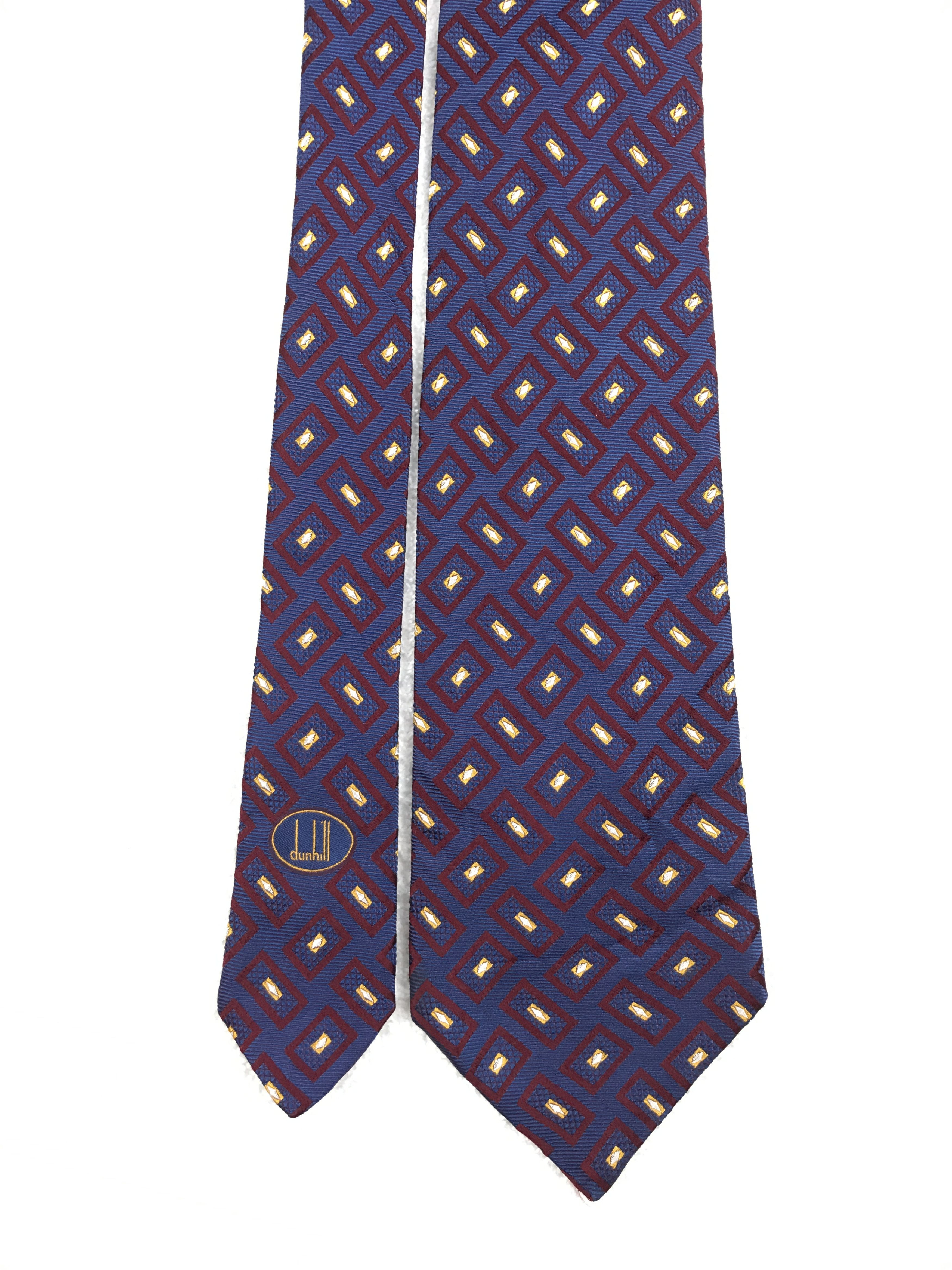 Alfred Dunhill × Designer × Vintage Vintage Dunhill Silk Necktie Size ONE SIZE - 3 Thumbnail