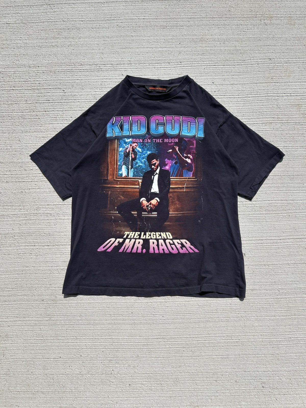 Vintage Kid Cudi Man On the Moon Rap T-Shirt Size US XXL / EU 58 / 5 - 1 Thumbnail