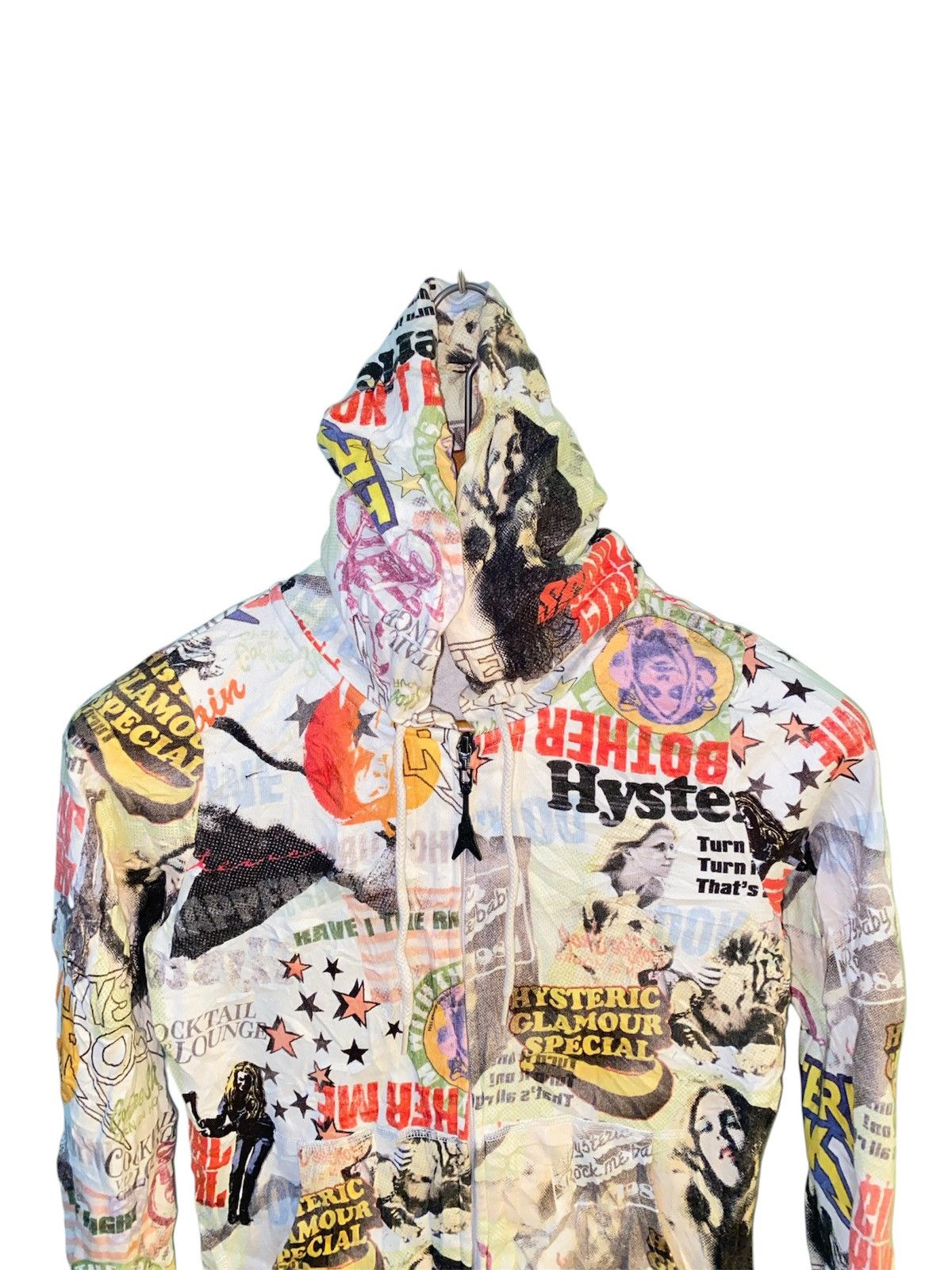 Hysteric Glamour × Vintage Vtg Unisex Hysteric Glamour Fullprint Hoodie Size US S / EU 44-46 / 1 - 2 Thumbnail