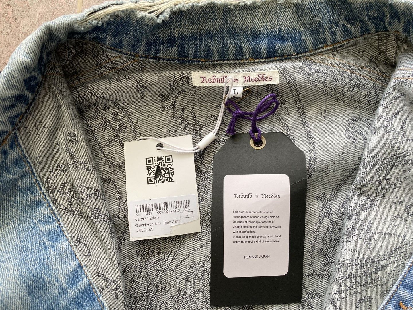 Needles Needles Hybrid Patchwork Paisley Denim Jacket Size L fits XL Size US L / EU 52-54 / 3 - 10 Thumbnail