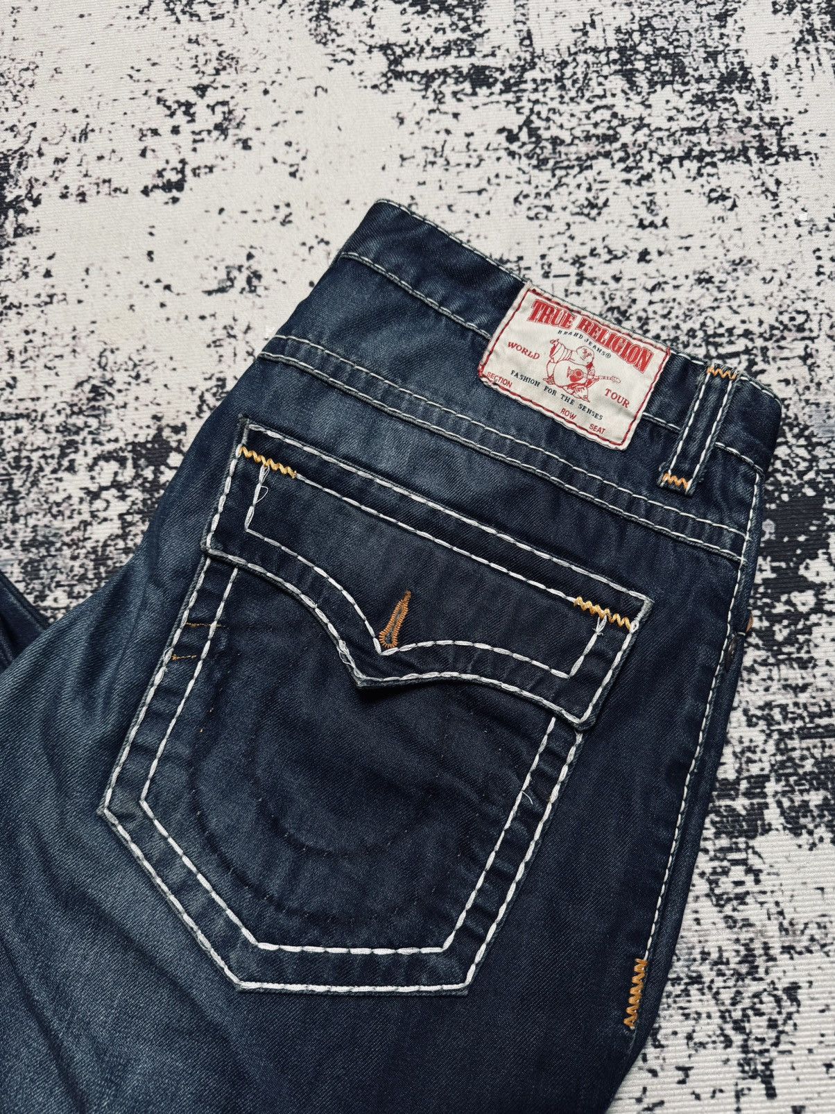 Japanese Brand × True Religion × Vintage True Religion Vintage USA Jeans Navy 36 Size US 36 / EU 52 - 2 Thumbnail