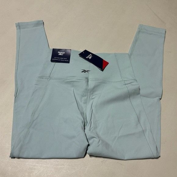 Reebok NWT REEBOK LUX HIGH WAISTED GRAY LEGGINGS SZ MEDIUM M Size 24" / US 00 / IT 34 - 3 Thumbnail