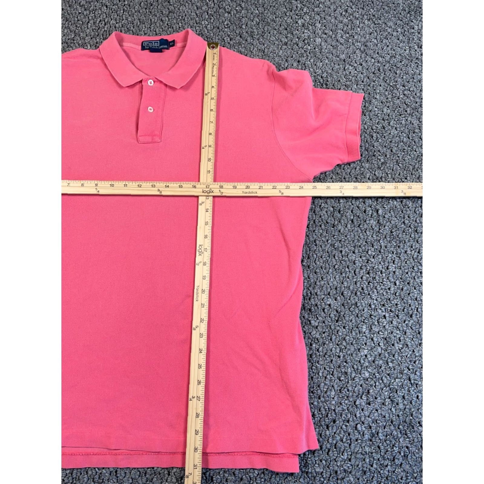 Polo Ralph Lauren Polo Ralph Lauren Classic Pique Polo Shirt Adult XL Dark Pink Embroidered Preppy 90s Mens Size US XL / EU 56 / 4 - 5 Thumbnail