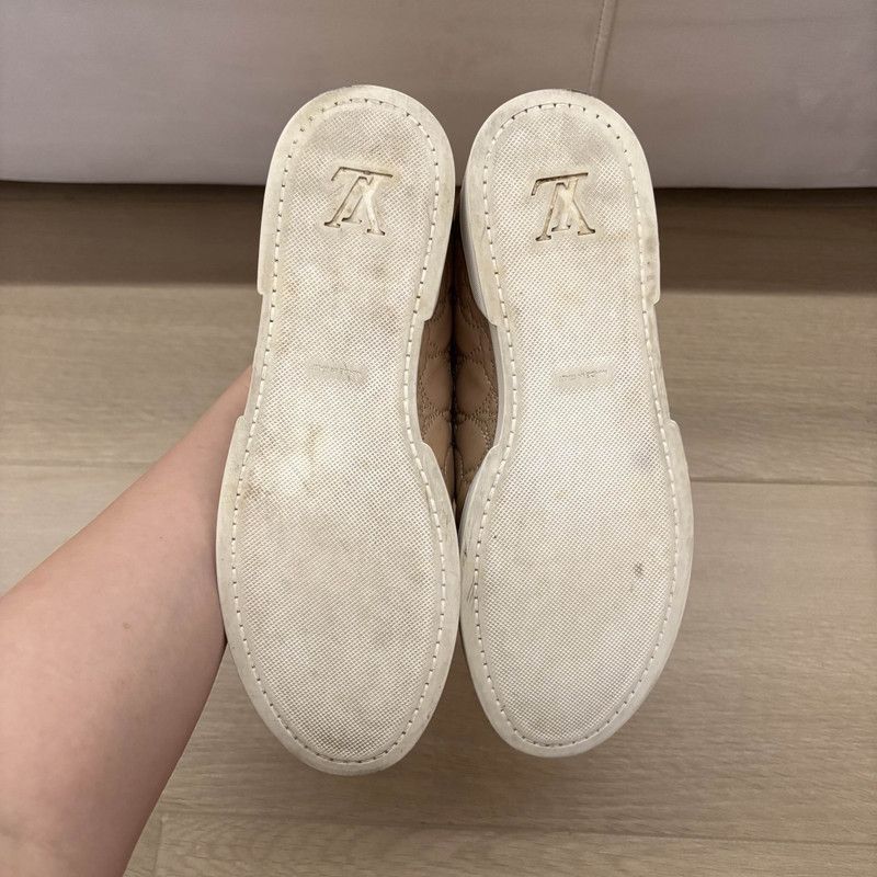 Louis Vuitton Louis Vuitton Pink Embroidered Low-top Sneakers - Size US 6.5 / EU 39-40 - 4 Thumbnail
