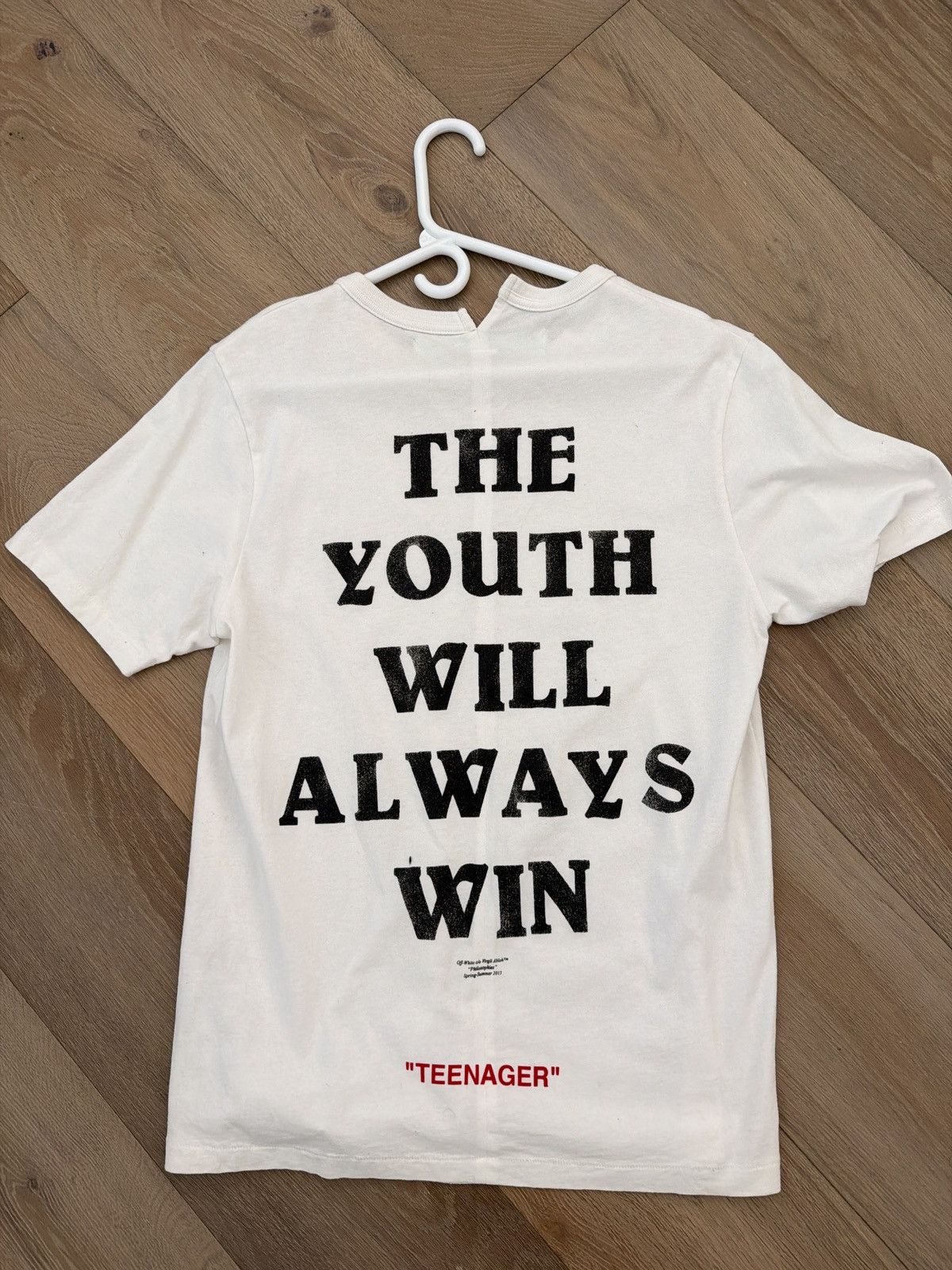 Off-White Offwhite white teenager tshirt size medium Size US M / EU 48-50 / 2 - 9 Thumbnail