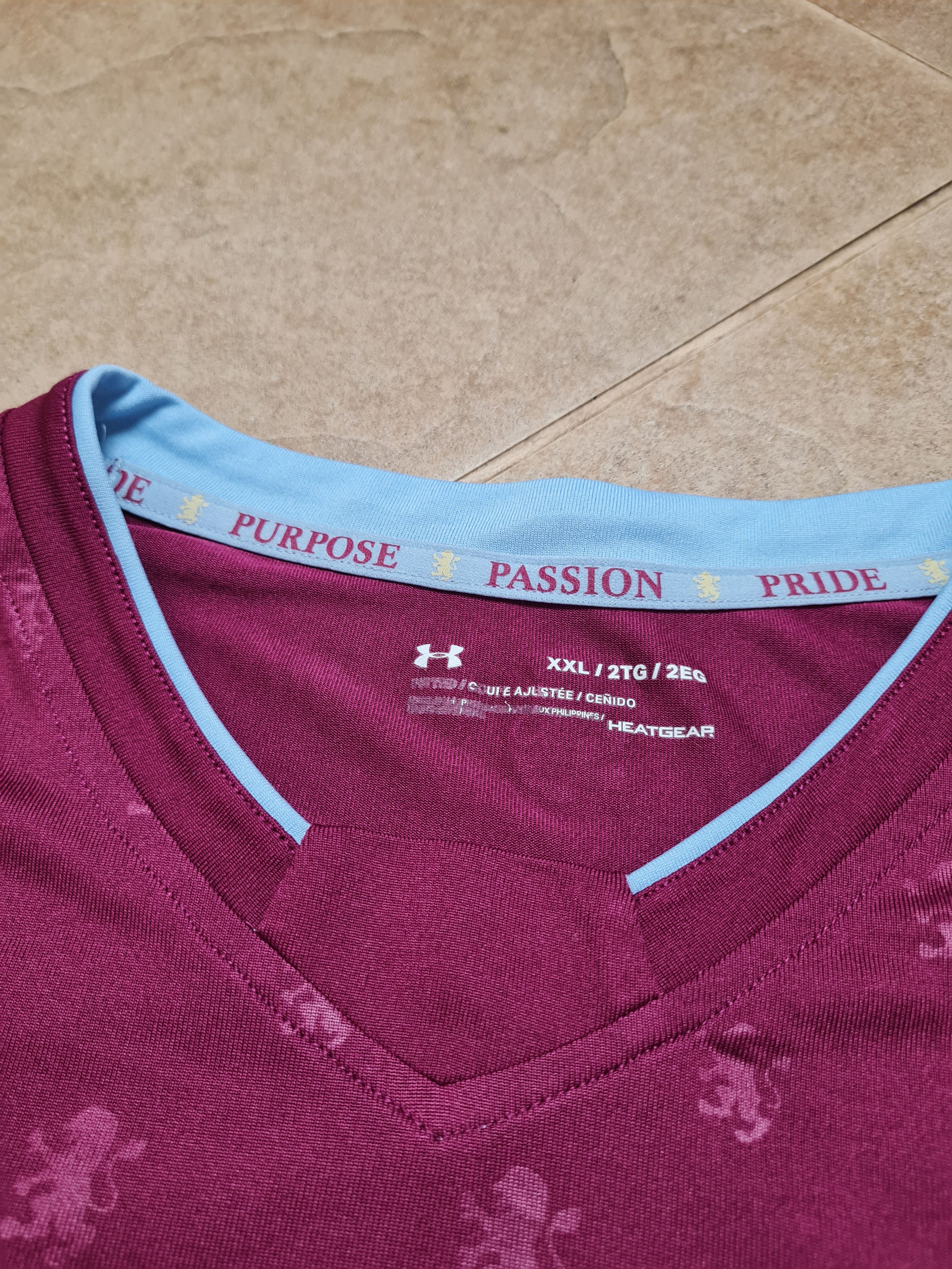 Under Armour Aston Villa Football shirt 2017 Soccer Trikot Under Armour Size US XXL / EU 58 / 5 - 14 Thumbnail