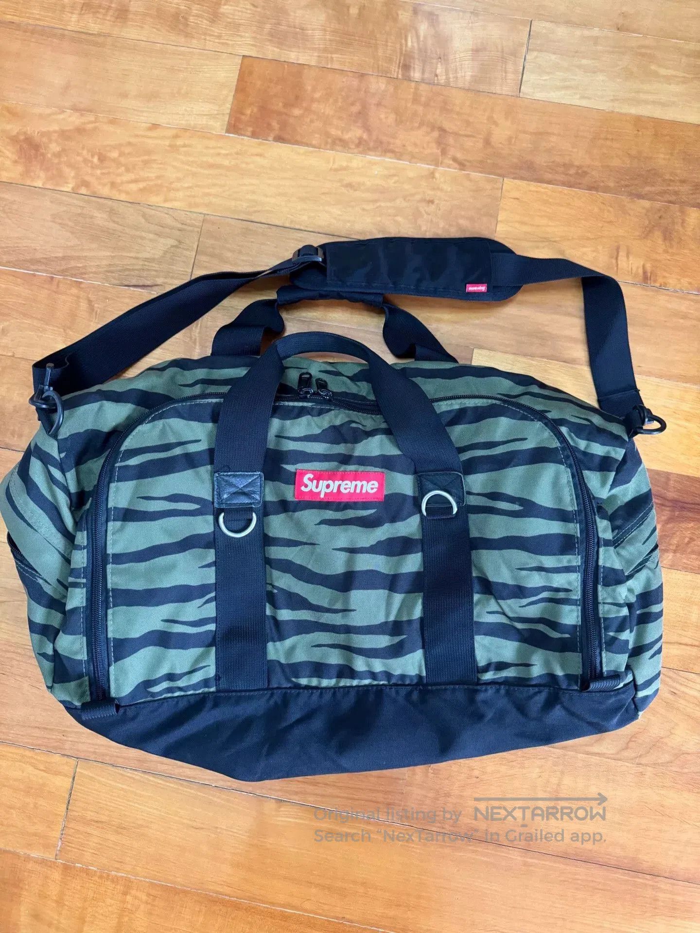 Bape supreme camouflage duffle bag with red tag. Size ONE SIZE - 1 Thumbnail
