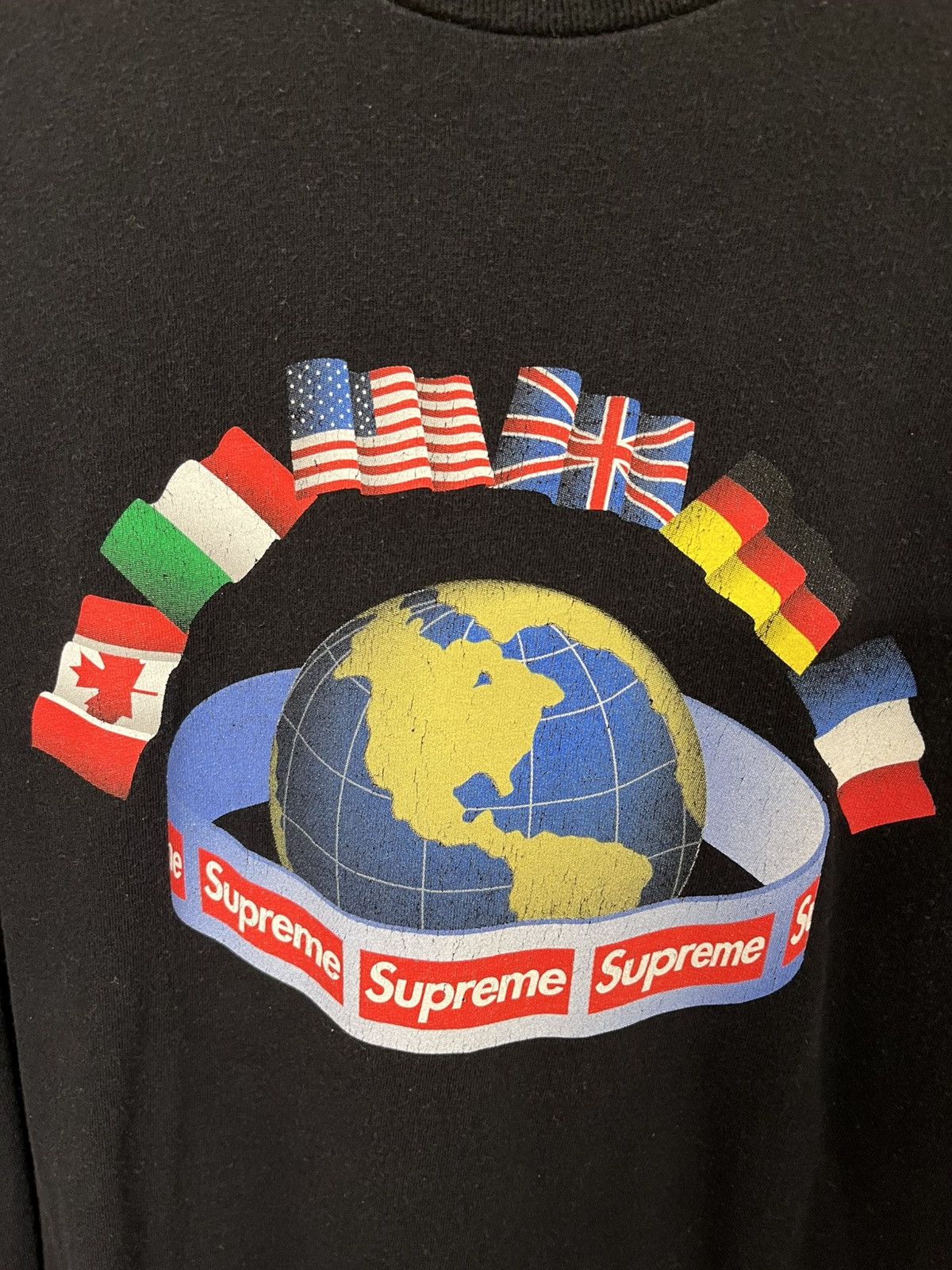 Supreme Supreme International Globe L/S Tee Size US L / EU 52-54 / 3 - 2 Thumbnail