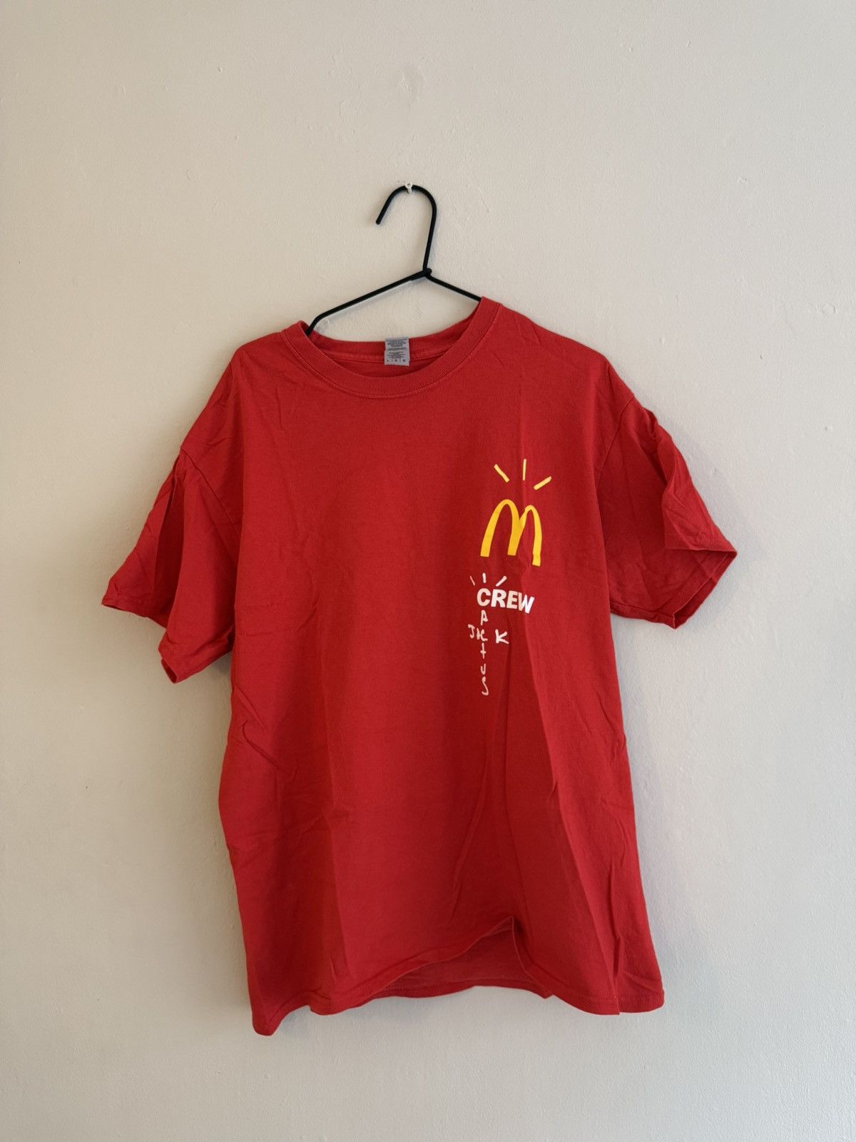 Travis Scott Travis Scott x McDonalds crew tee Size US L / EU 52-54 / 3 - 1 Thumbnail