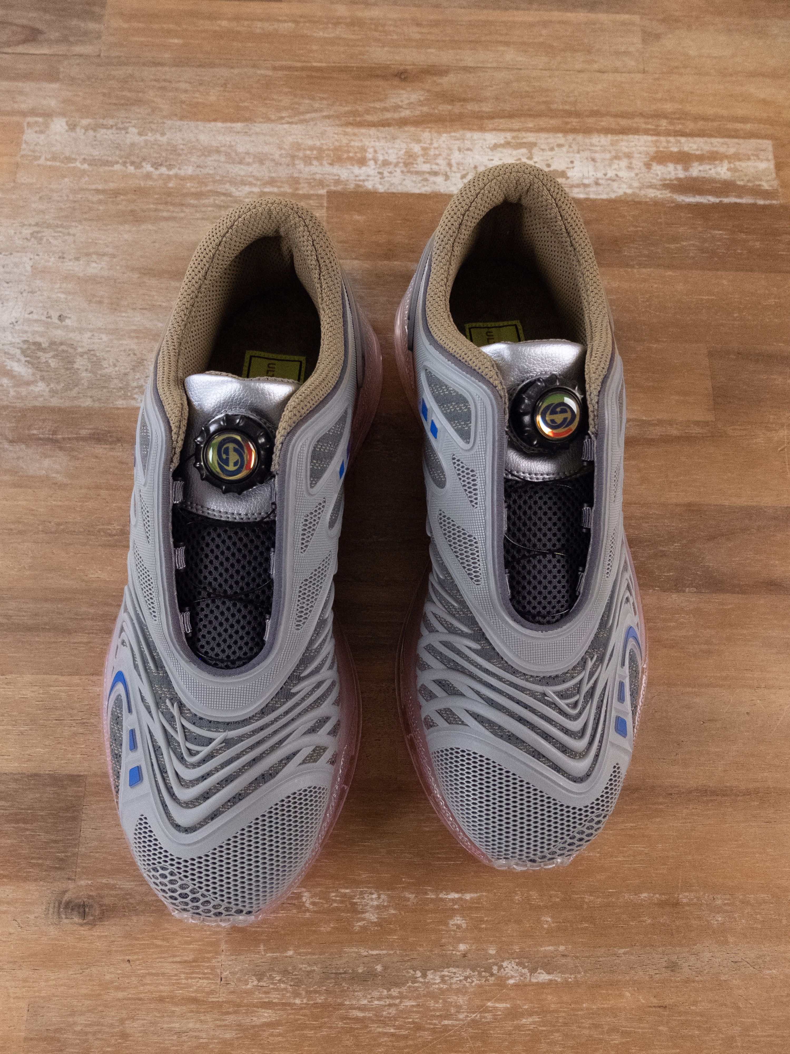Gucci GUCCI Ultrapace R grey pink low sneakers - 9 US / 8.5 UK Size US 9 / EU 42 - 3 Thumbnail
