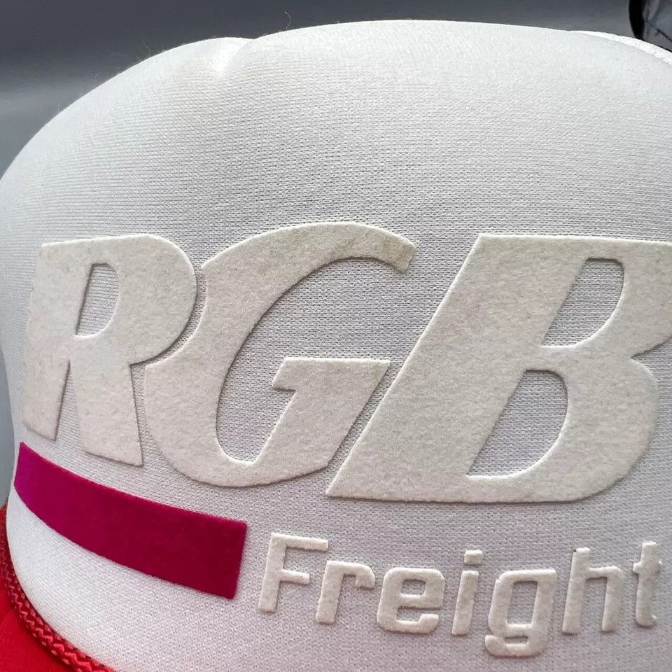 Otto × Vintage Vintage RGB Freight Trucker Hat Men White Otto Snap Back Cap Size ONE SIZE - 2 Thumbnail