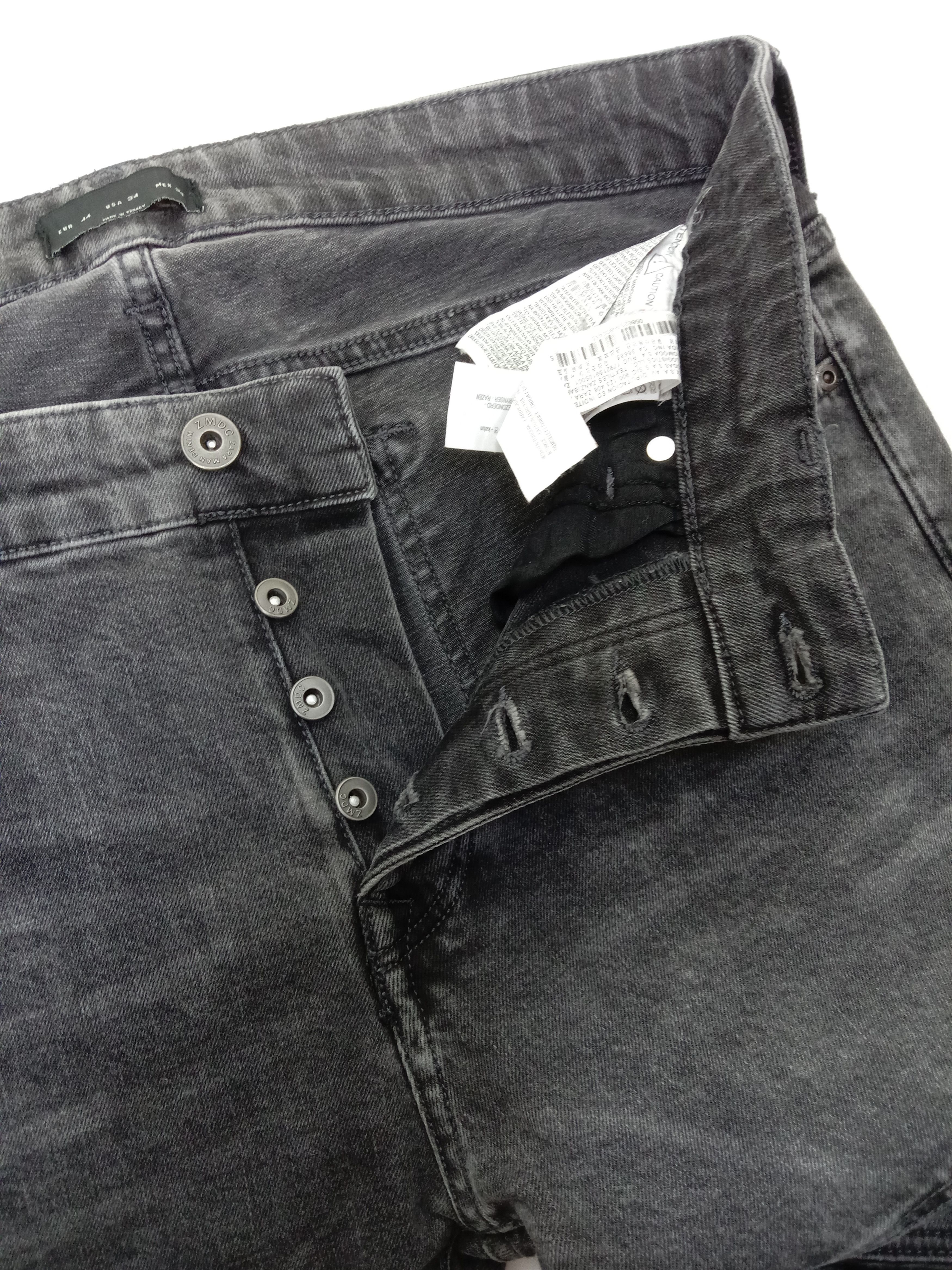 Zara Zara Skinny Biker Jeans Double Knee Denim Size US 34 / EU 50 - 9 Thumbnail
