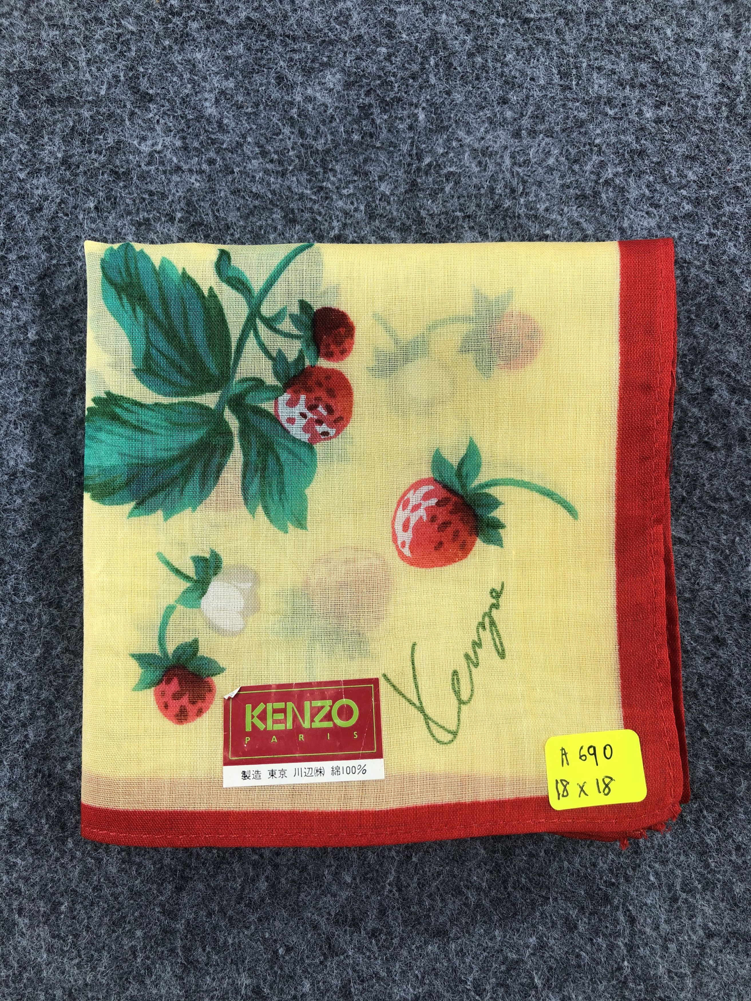 Kenzo Kenzo Floral Handkerchief / Bandana / Neckerchief Size ONE SIZE - 6 Thumbnail