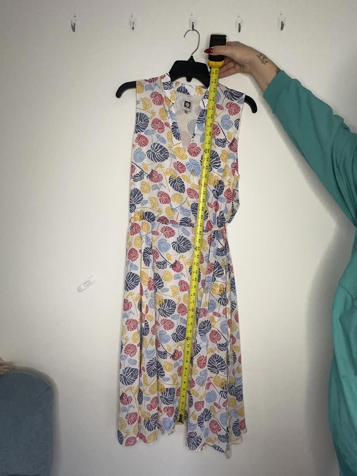 Other Anne Klein Sleeveless Monstera Dress - *Possibly* Sz. 13 Size XL / US 12-14 / IT 48-50 - 2 Thumbnail