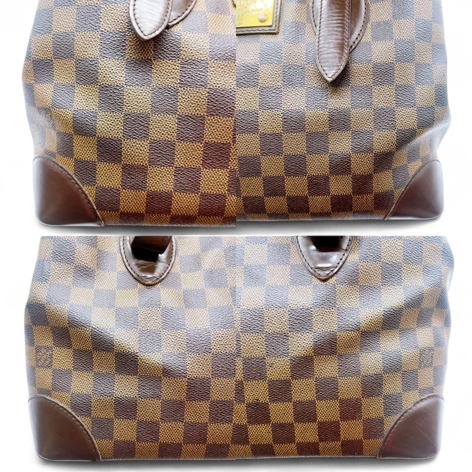 Louis Vuitton Louis Vuitton - Damier Ebene Canvas Handbag Leather Size ONE SIZE - 5 Thumbnail