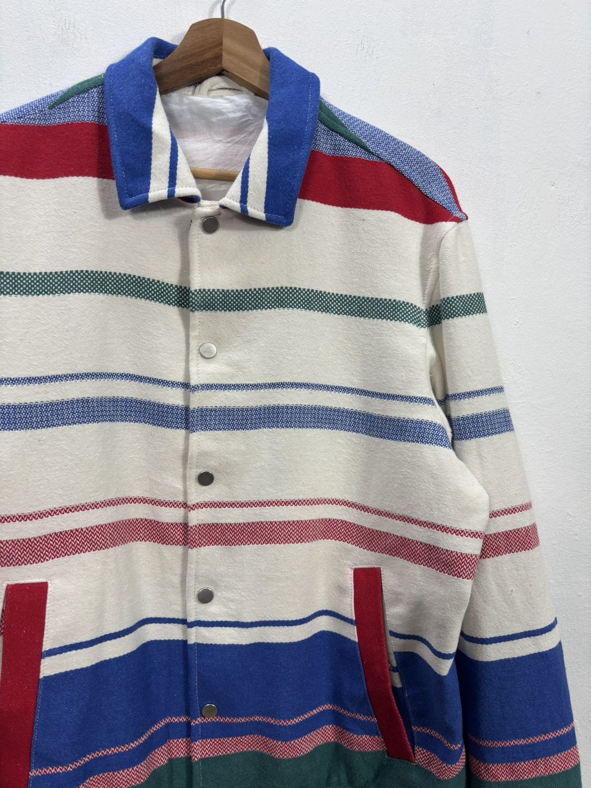 Zara ZARA Button-up Striped Multicolored Jacket M P22 L26 Size US M / EU 48-50 / 2 - 3 Thumbnail