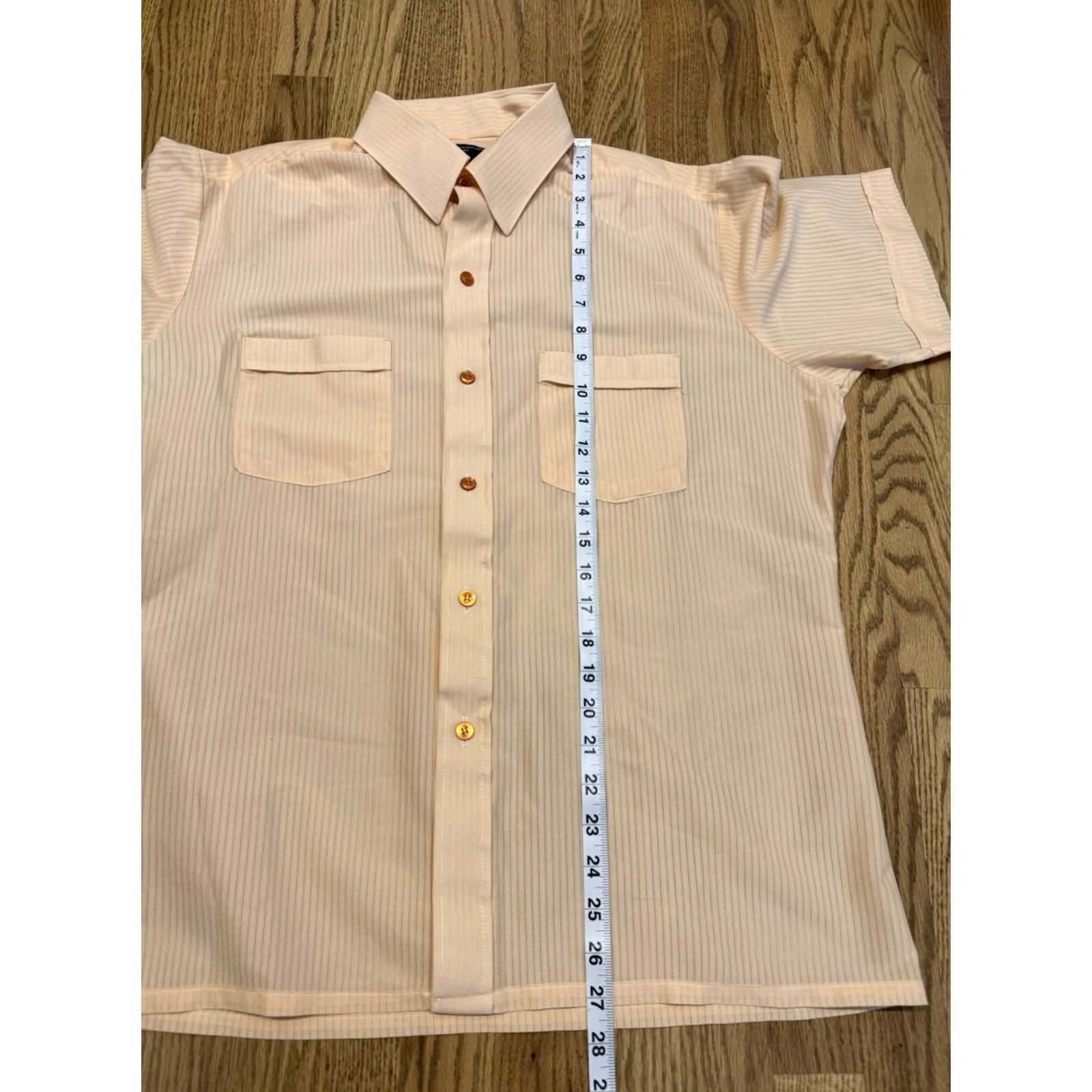 JCPenney Vintage J. C. Penney Short Sleeve Button Shirt Mens Large Polyester Size US L / EU 52-54 / 3 - 4 Thumbnail
