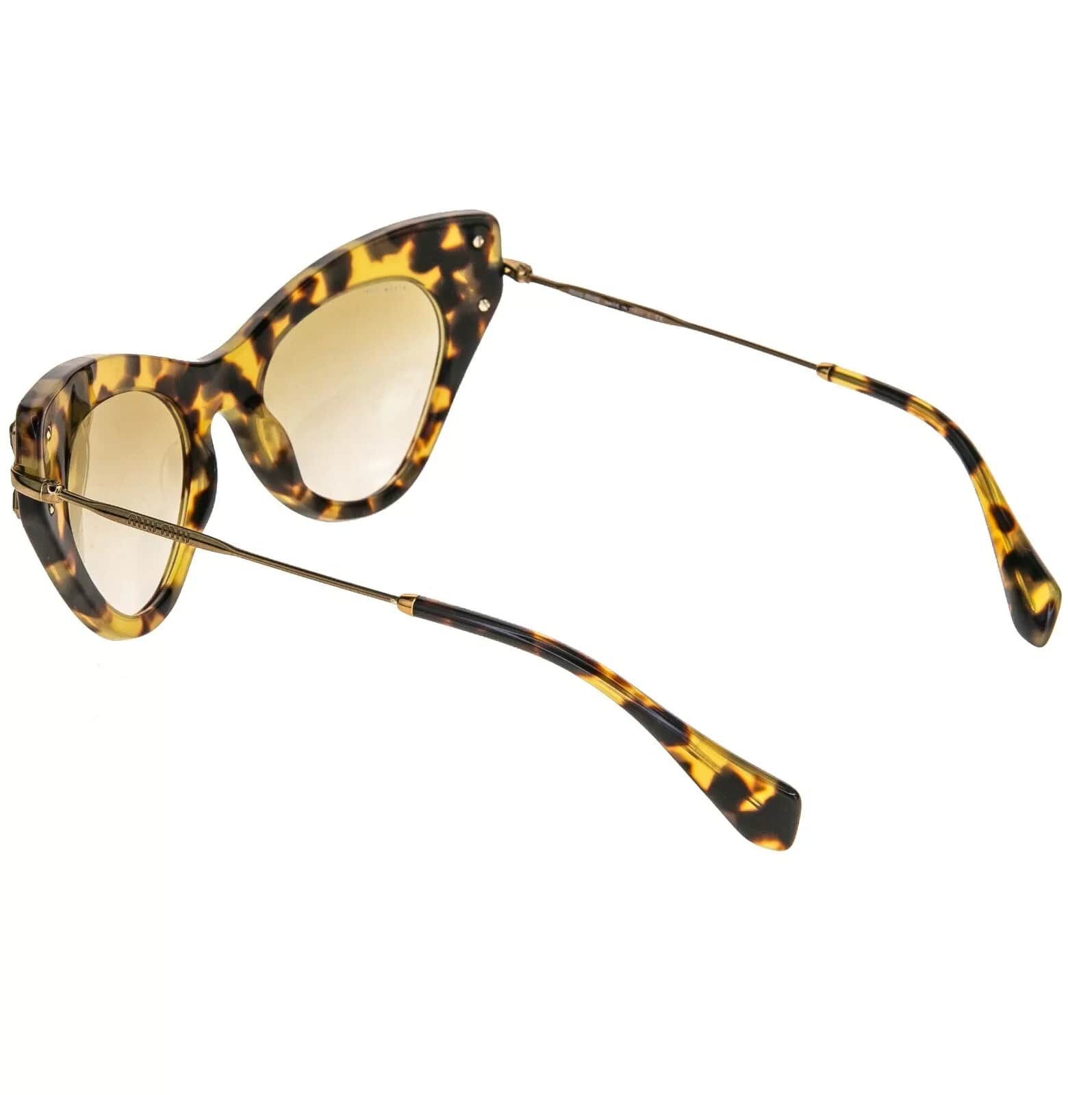 Miu Miu MIU MIU Glow 04P Brown Havana Crystal Jewel Strass MU04PS Size ONE SIZE - 6 Thumbnail