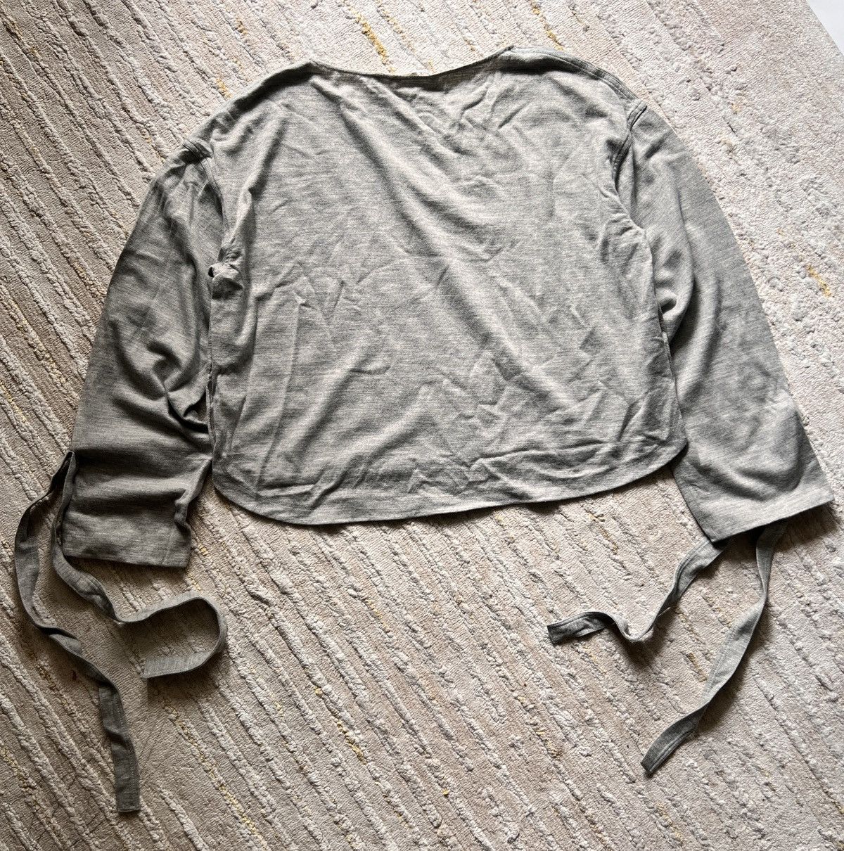 Helmut Lang Helmut Lang Long Sleeve Wide Neck Muslin Bondage Tshirt Size S / US 4 / IT 40 - 3 Thumbnail