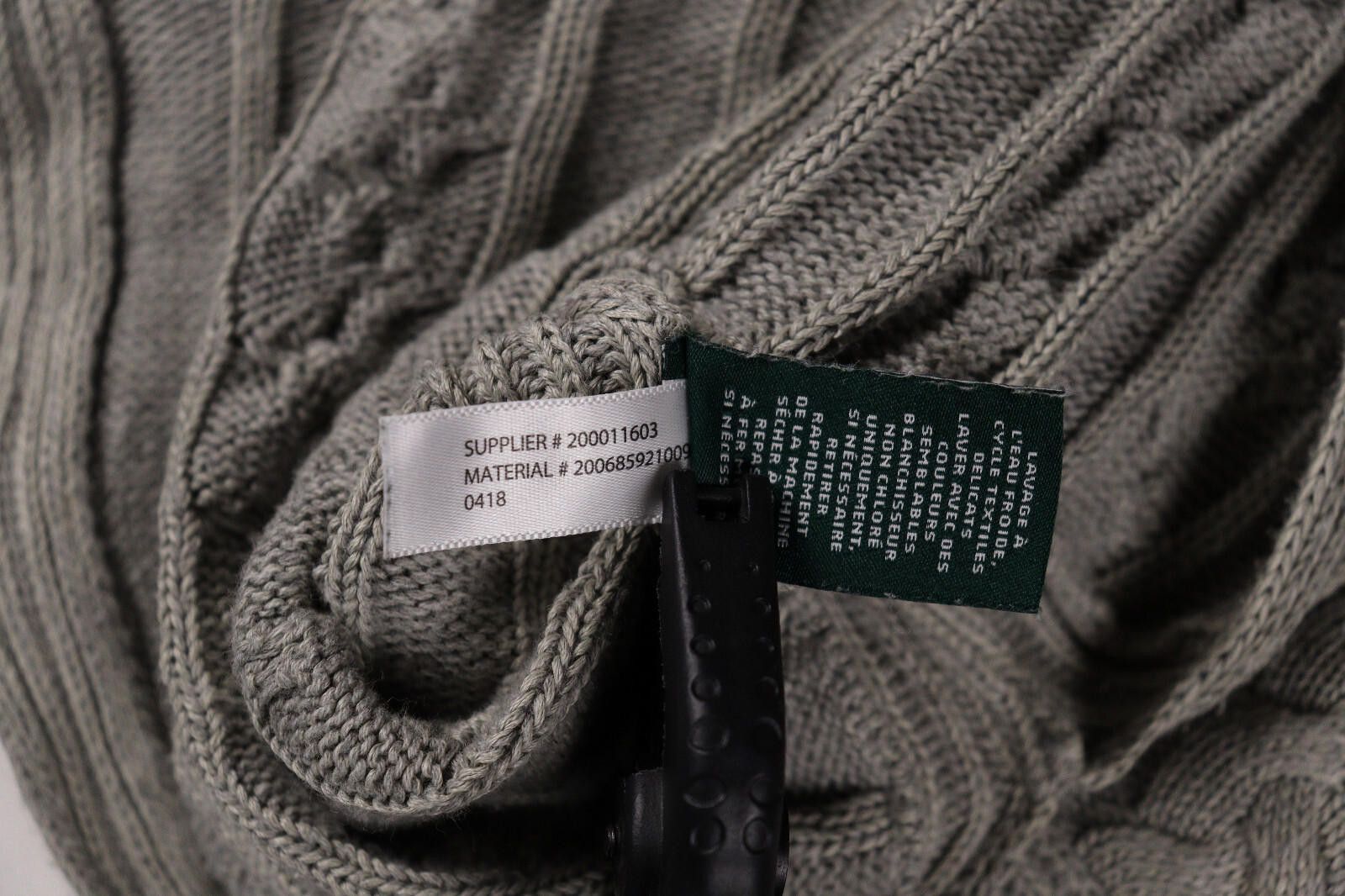 Lauren Ralph Lauren Lauren Ralph Lauren Gray Cable Knit Sweater Size XS Size XS / US 0-2 / IT 36-38 - 10 Thumbnail