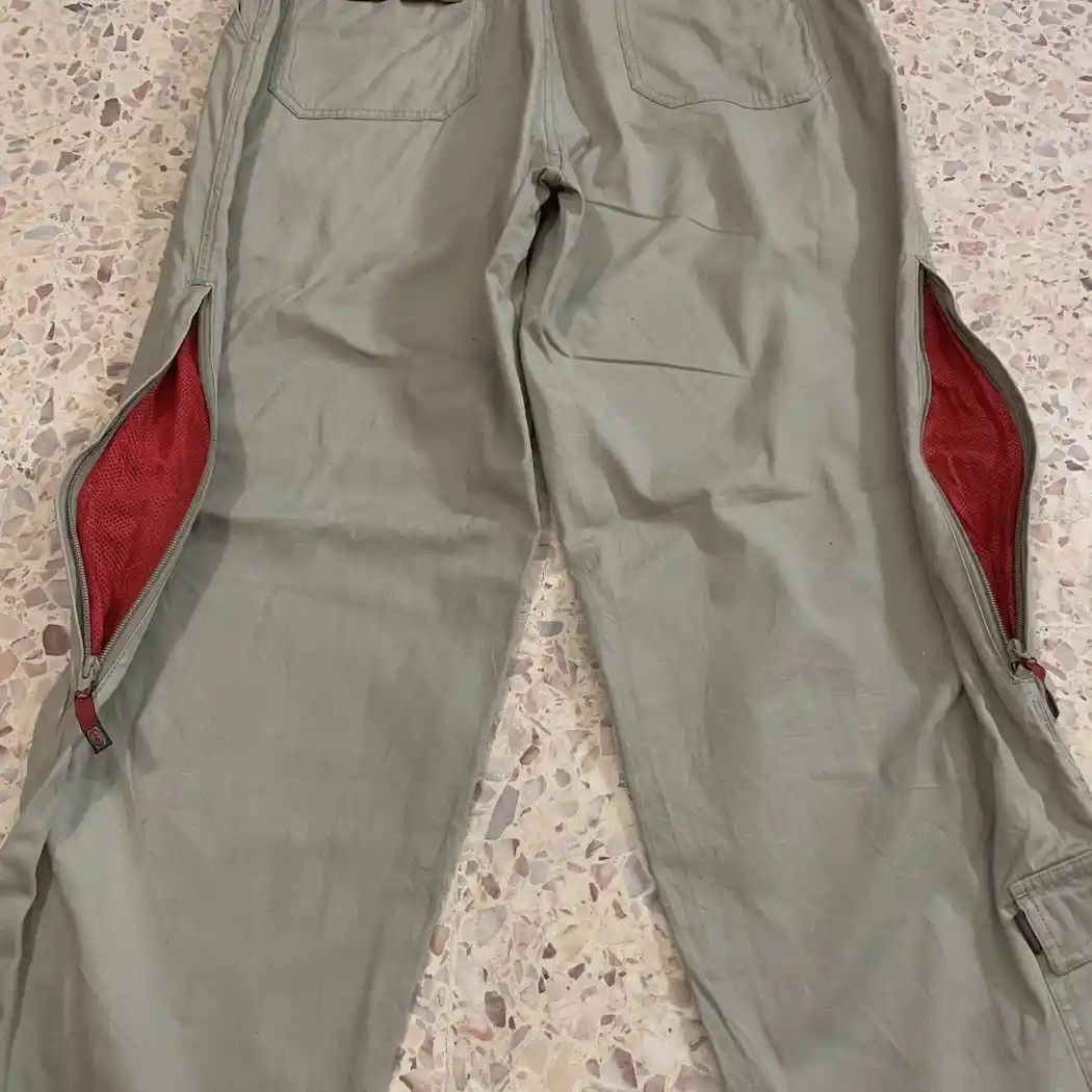 Split × Vintage Vintage SPLIT Trousers Baggy Outdoor Hiking Khaki Pants Size US 33 - 18 Thumbnail