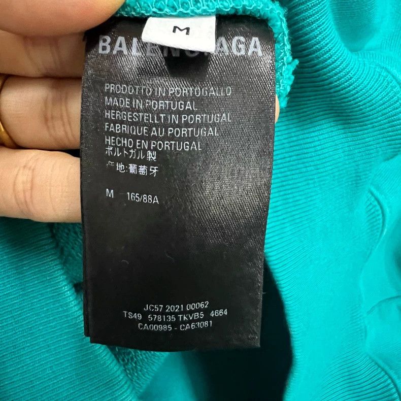 Balenciaga Balenciaga Peacock sees embroidered small logo hoodie Size US M / EU 48-50 / 2 - 3 Thumbnail