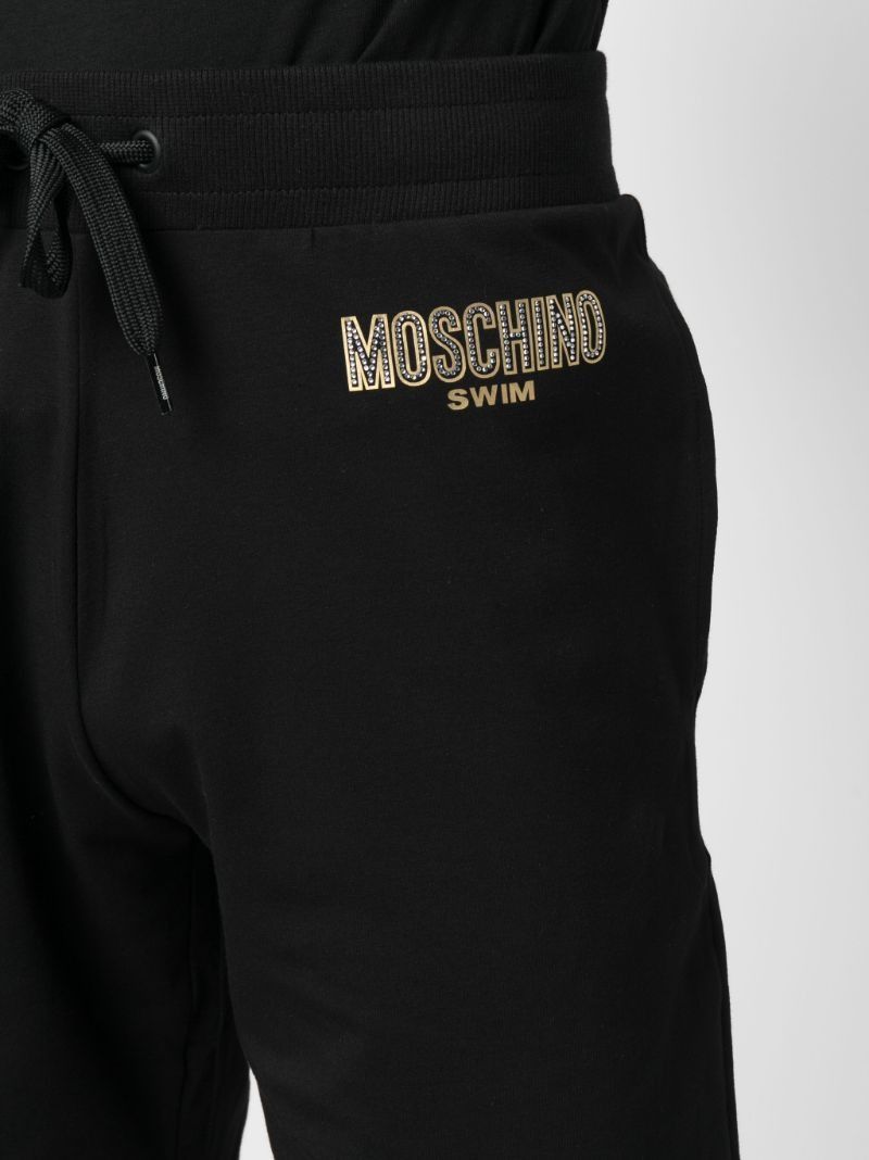 Moschino o1y0225 Logo Short in Black Size US 36 / EU 52 - 4 Thumbnail