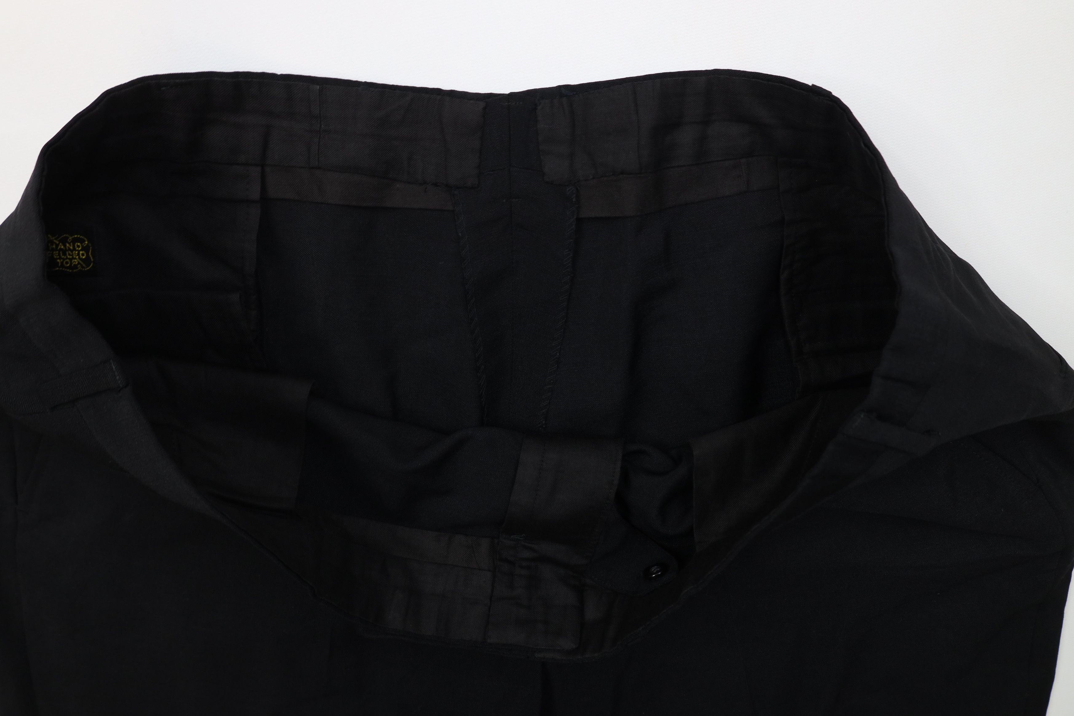 Vintage Vintage 50s Rockabilly Gabardine Knit Chino Pants Black USA Size US 42 / EU 58 - 6 Thumbnail