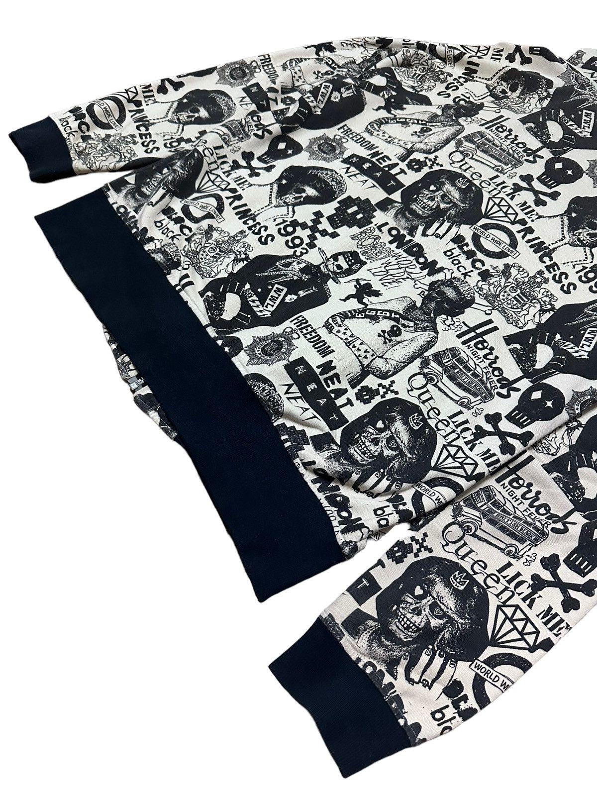 Hysteric Glamour 🇯🇵 World Wide Love OVP Skulls Punk Rock Hoodie Size US S / EU 44-46 / 1 - 8 Thumbnail