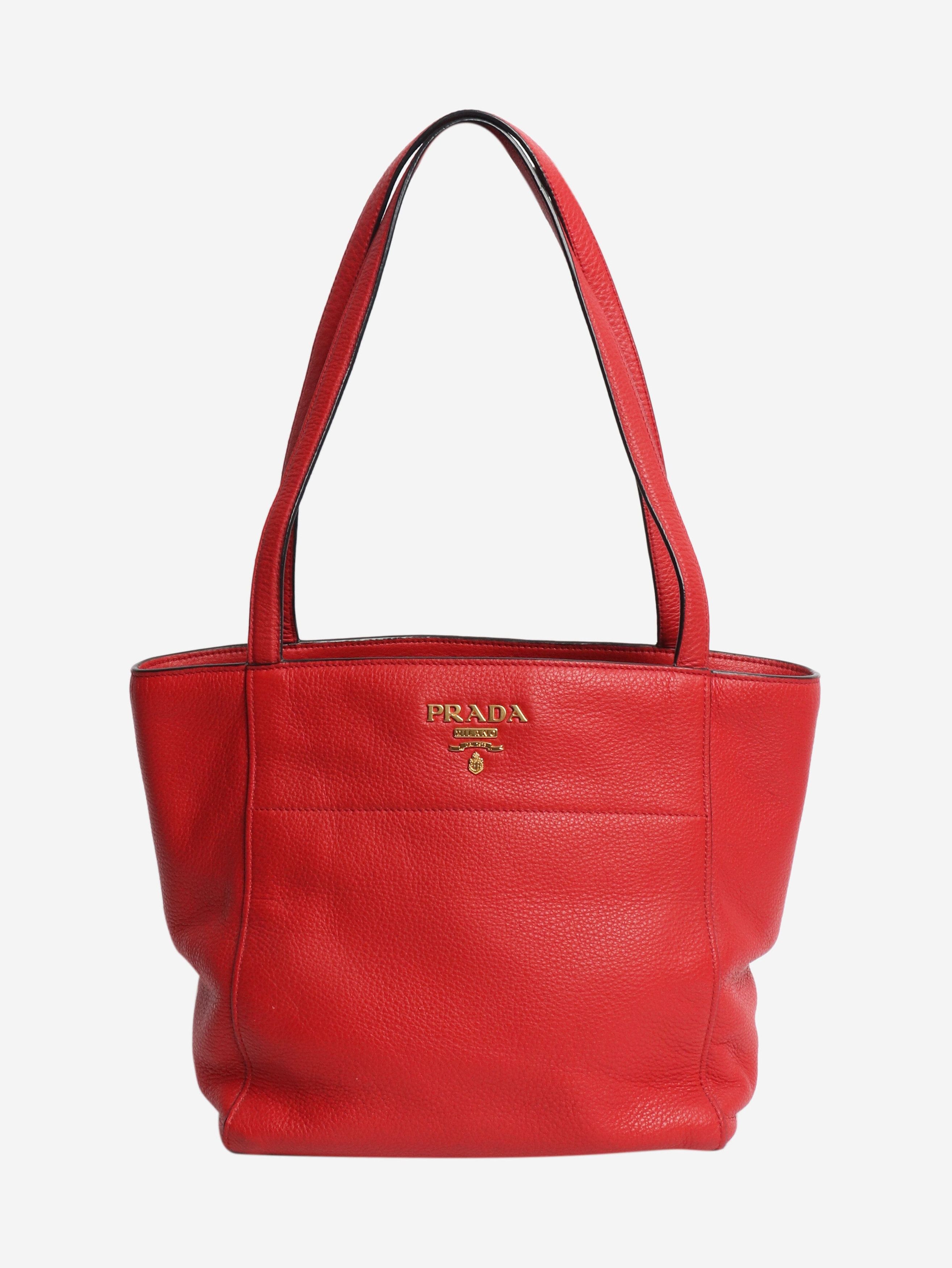 Prada Red leather top handle bag Size ONE SIZE - 1 Thumbnail