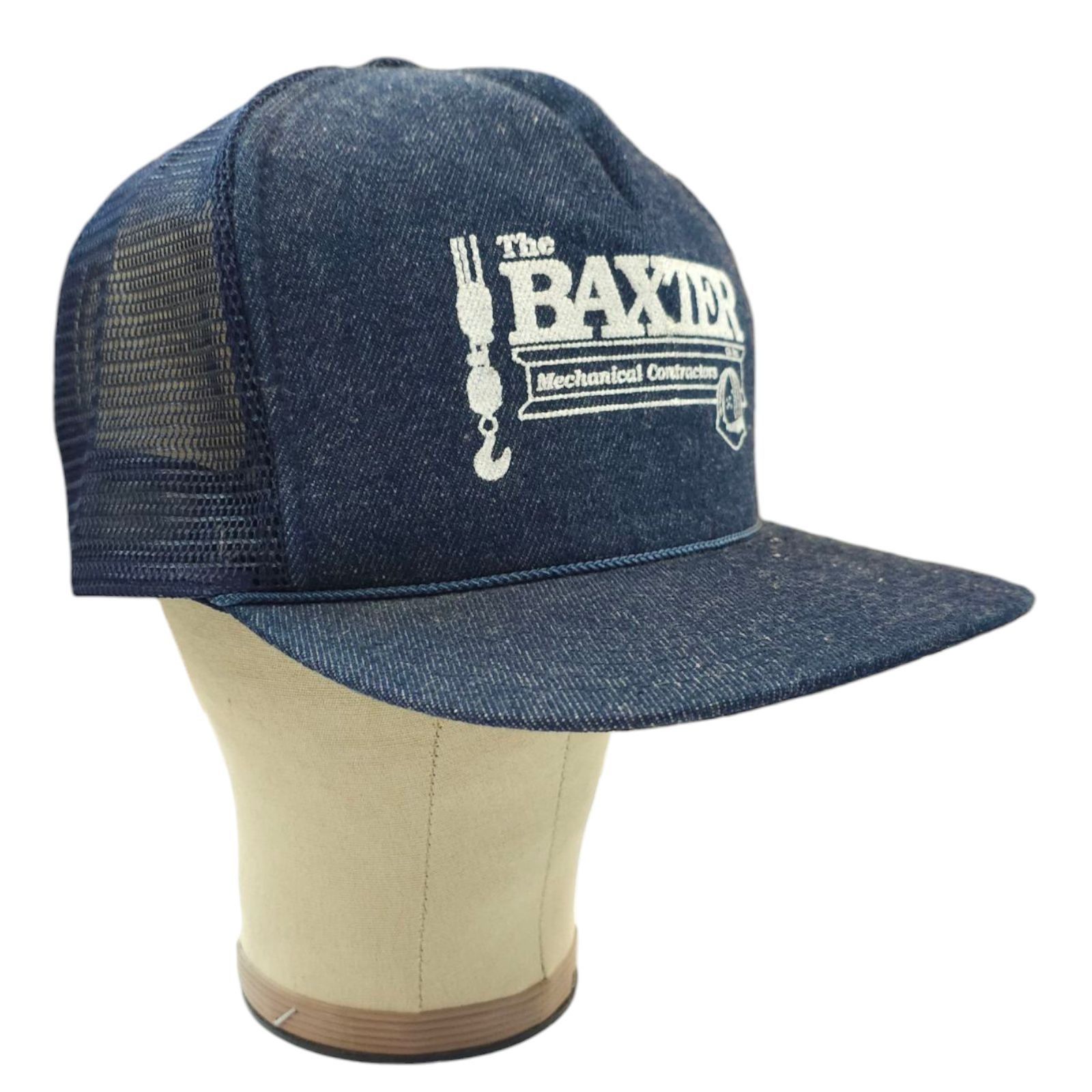 Other Baxter Mechanical Contractors Mesh Snapback Cap Vintage 80s Size ONE SIZE - 3 Thumbnail