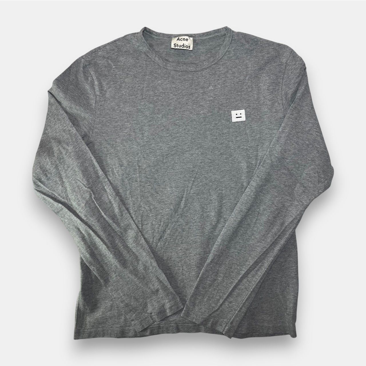 Acne Studios Acne Studios Tage Face Gray Long Sleeve Size US L / EU 52-54 / 3 - 1 Thumbnail