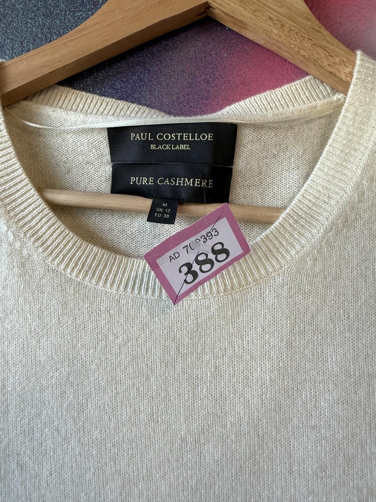 Other Paul Costello pure cashmere short sleeve knit top - cream Size US M / EU 48-50 / 2 - 2 Thumbnail