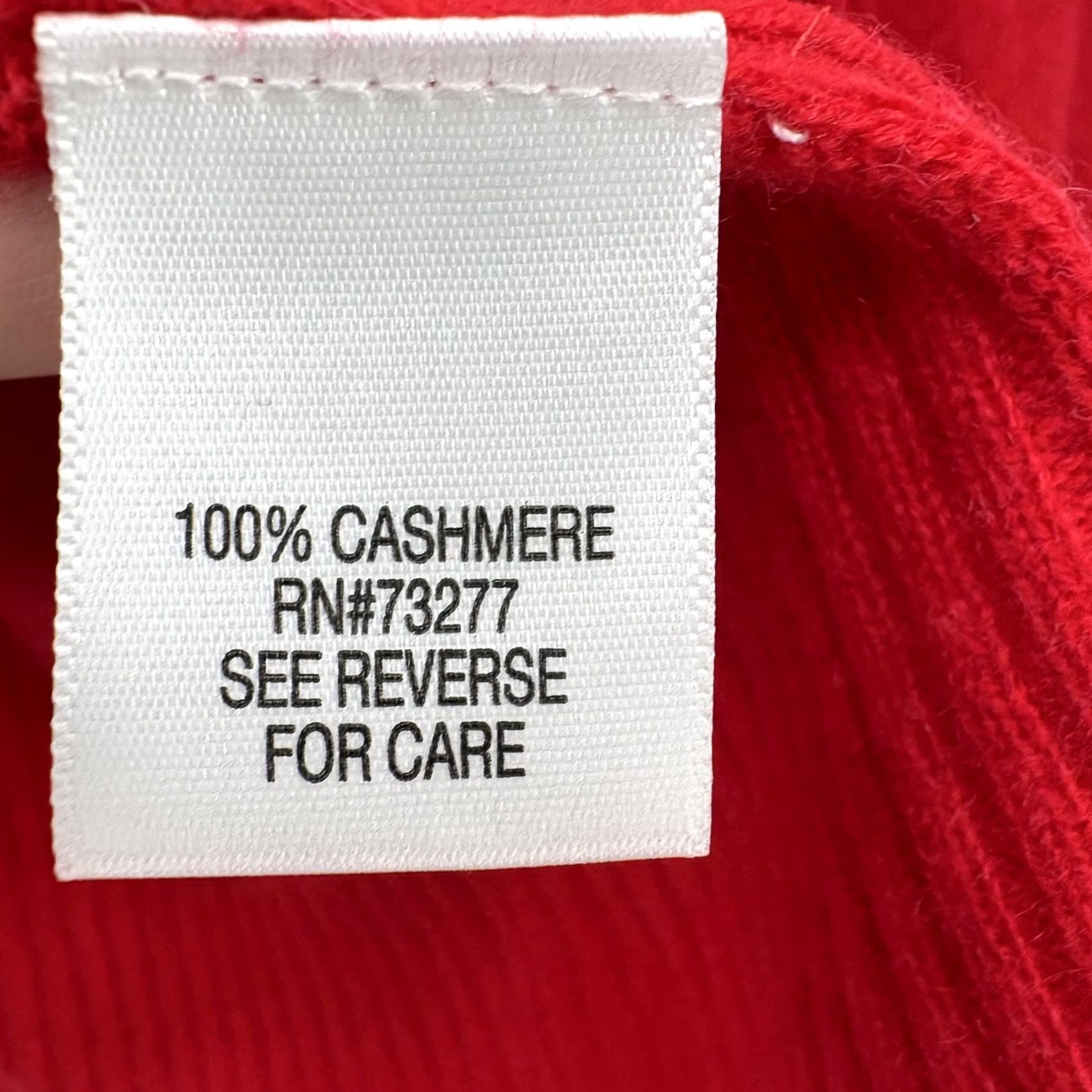 Apt. 9 APT.9 Sweater Cardigan Womens Large Red 100% Cashmere Button Crew Neck Size L / US 10 / IT 46 - 6 Thumbnail
