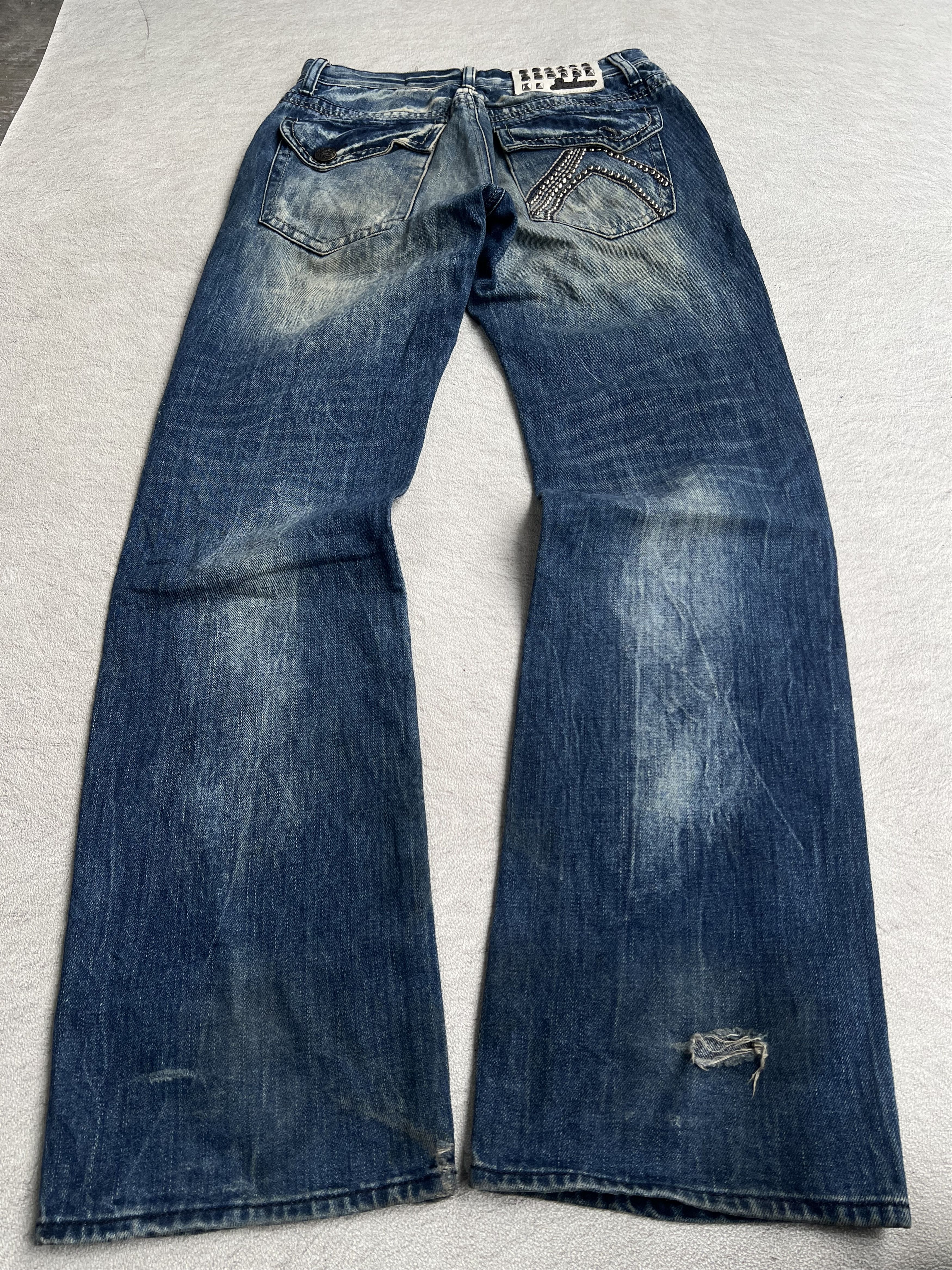 BUCKAROO 2000s Buckaroo Japanese Ripped Mudwash Jeans y2k Lgb Ifsix Size US 30 / EU 46 - 2 Thumbnail